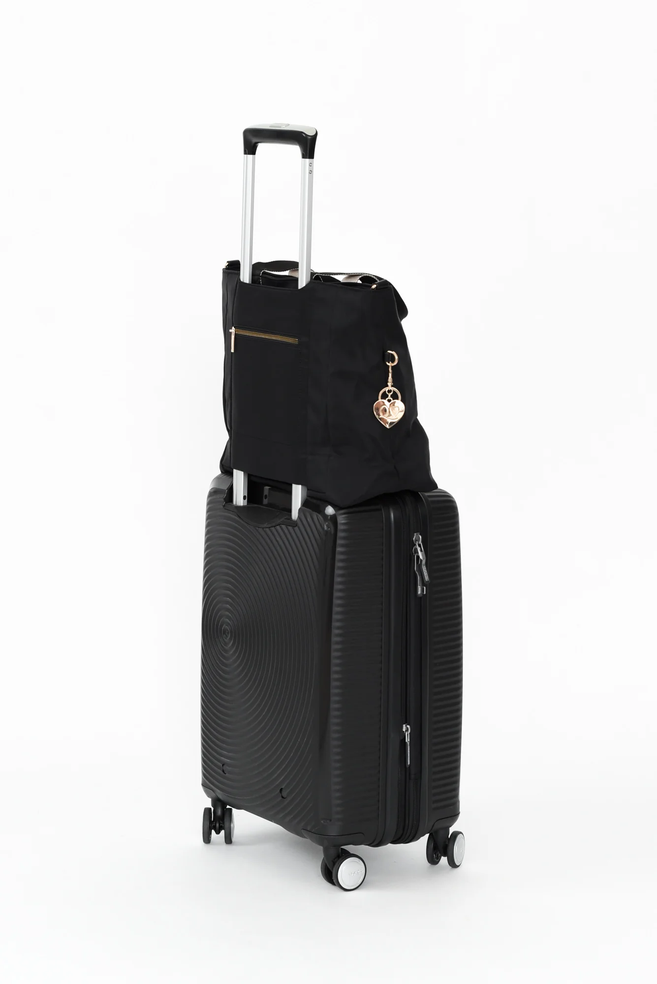 Lily Black Travel Carry On Bag - Image 5