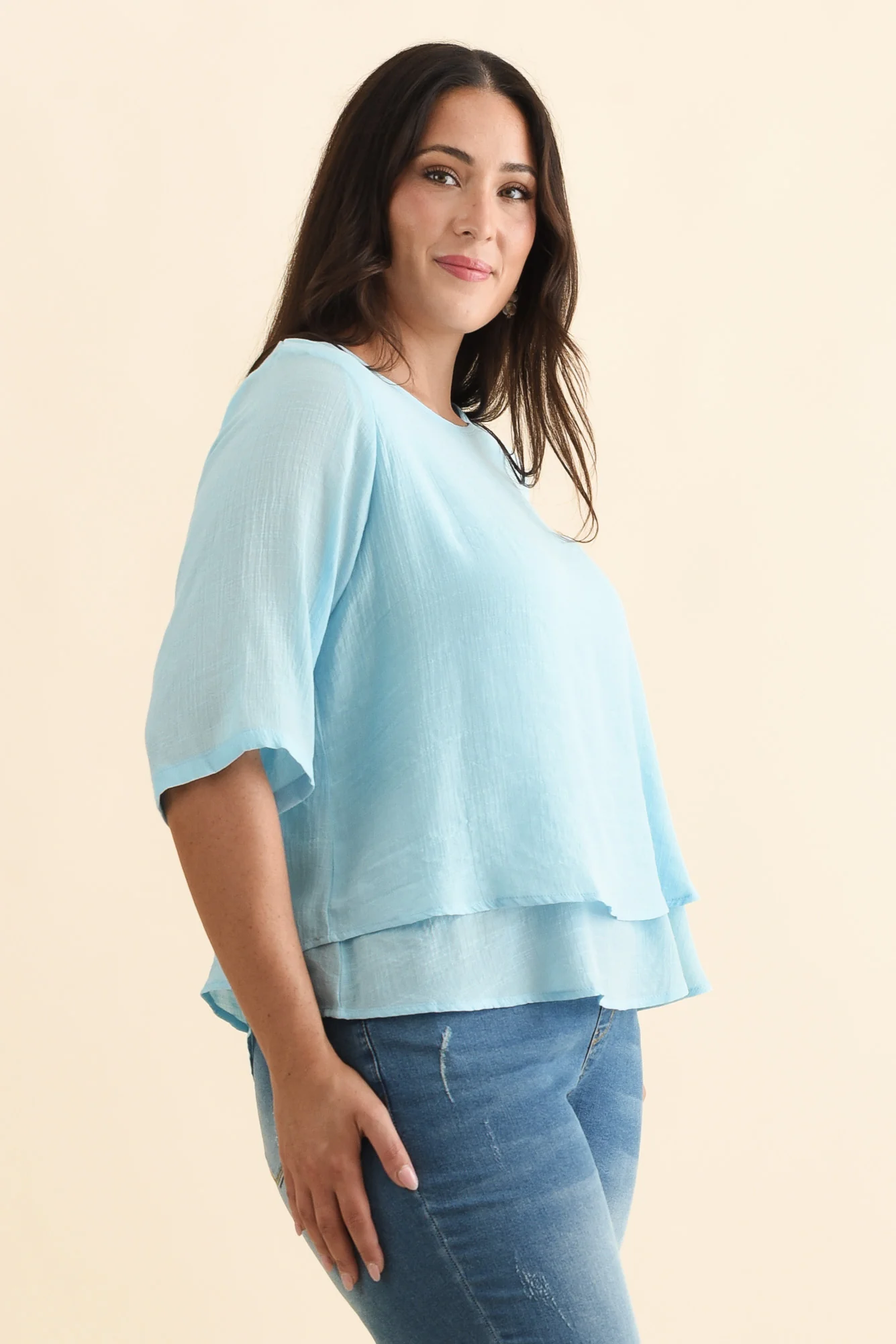 Liora Blue Layered Top - Image 10
