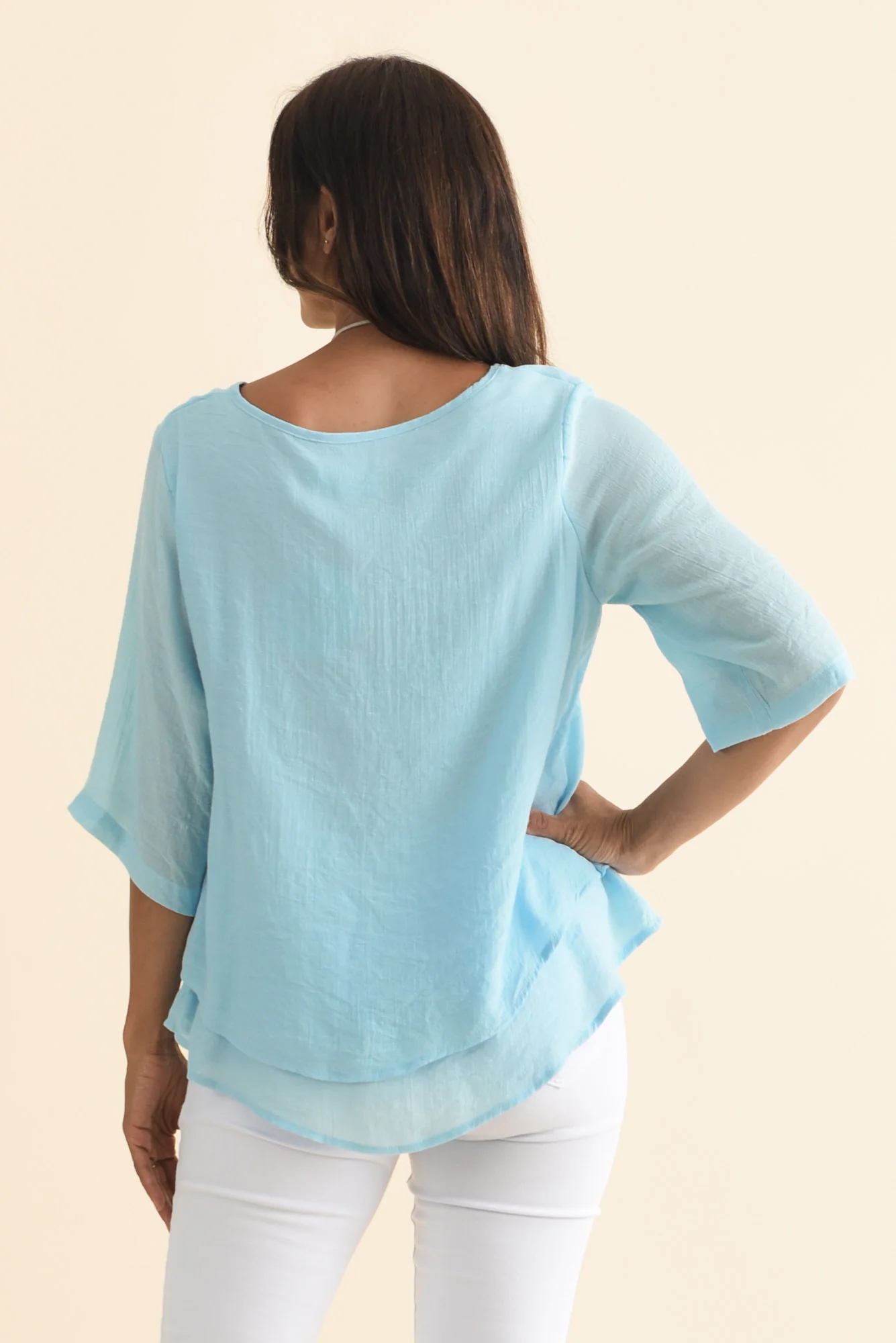 Liora Blue Layered Top - Image 5