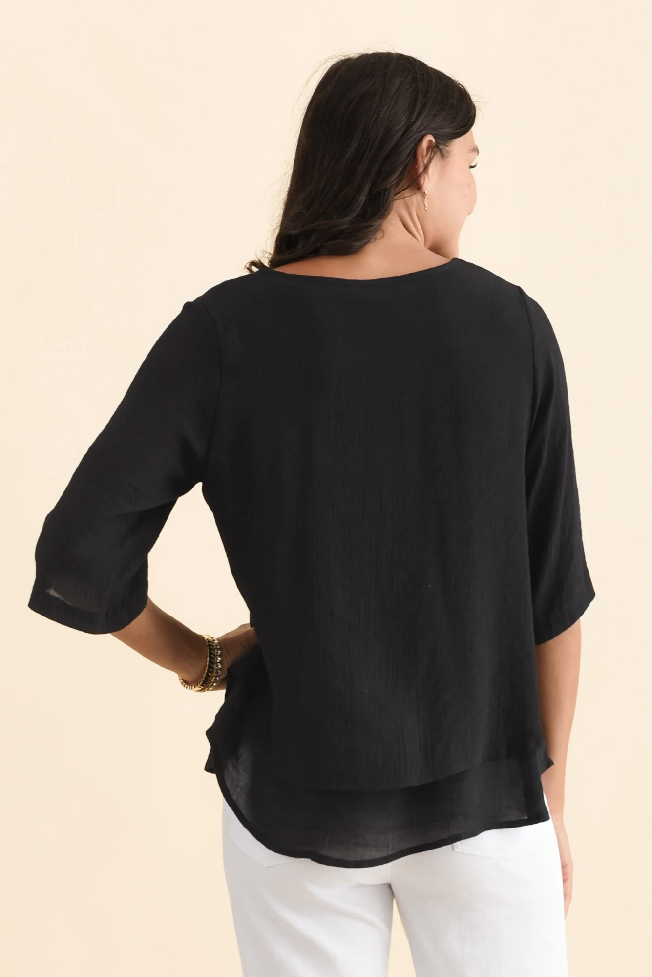 Liora Black Layered Top - Image 6
