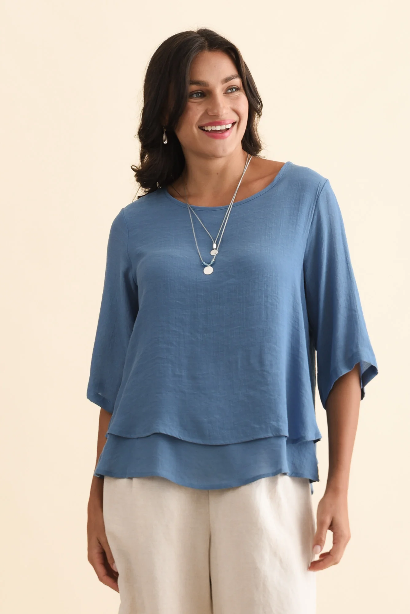 Liora Steel Layered Top - Image 3