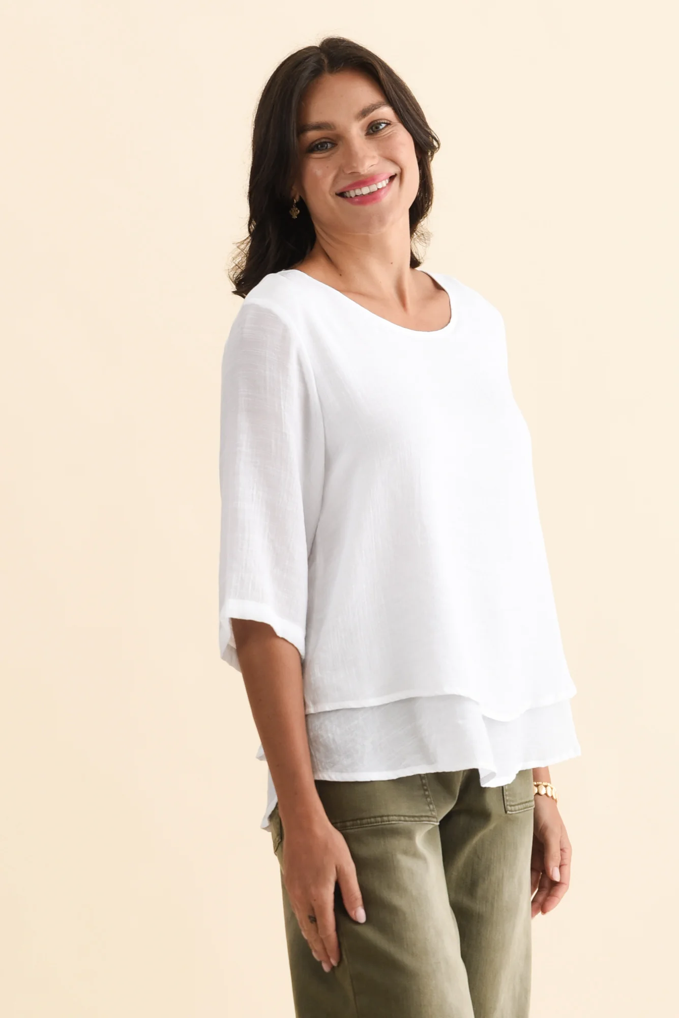 Liora White Layered Top - Image 5