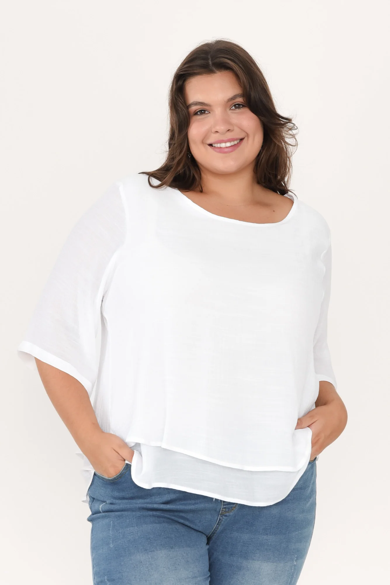 Liora White Layered Top - Image 9
