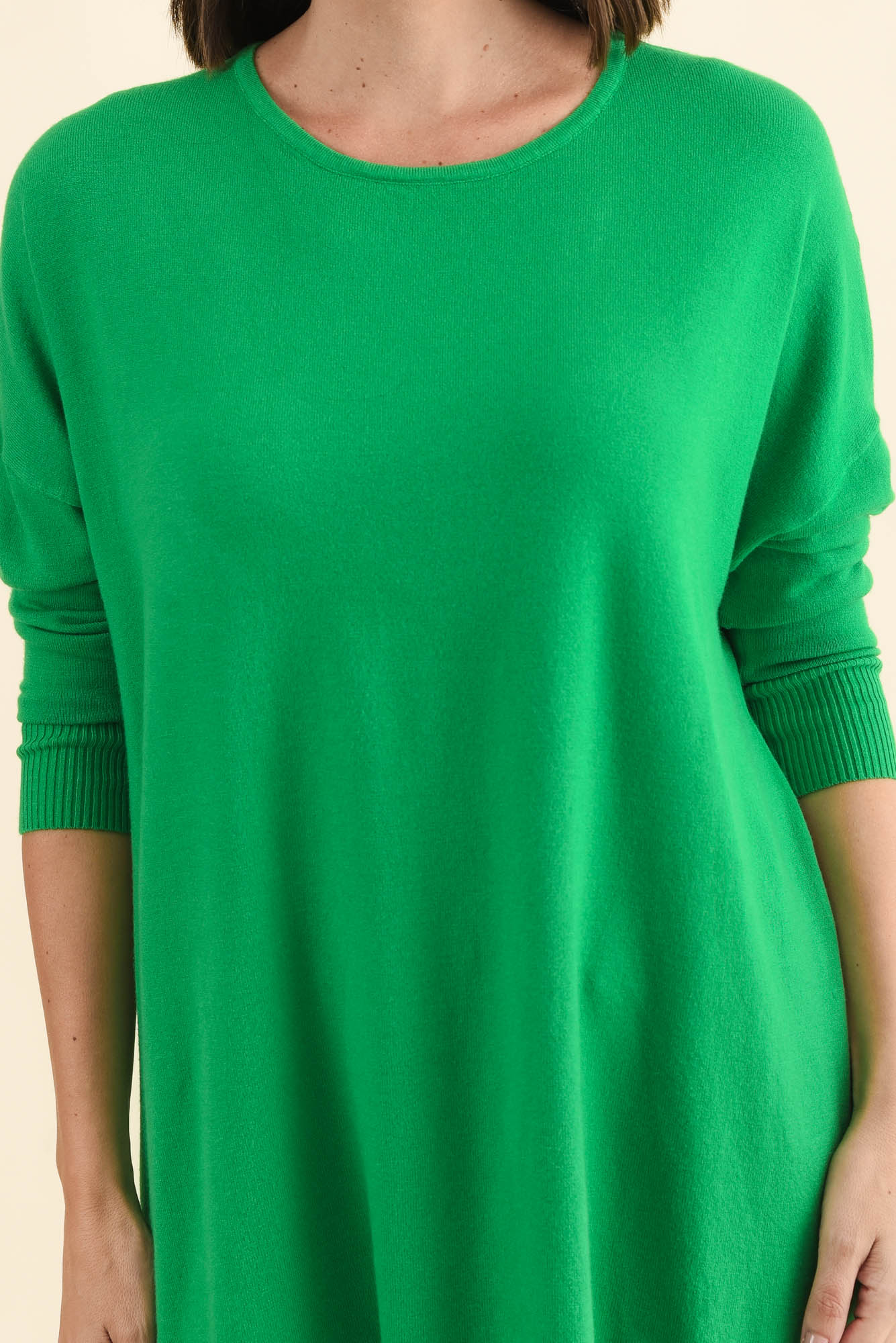 Meryl Forest Green Wool Blend Drape Jumper - Image 7