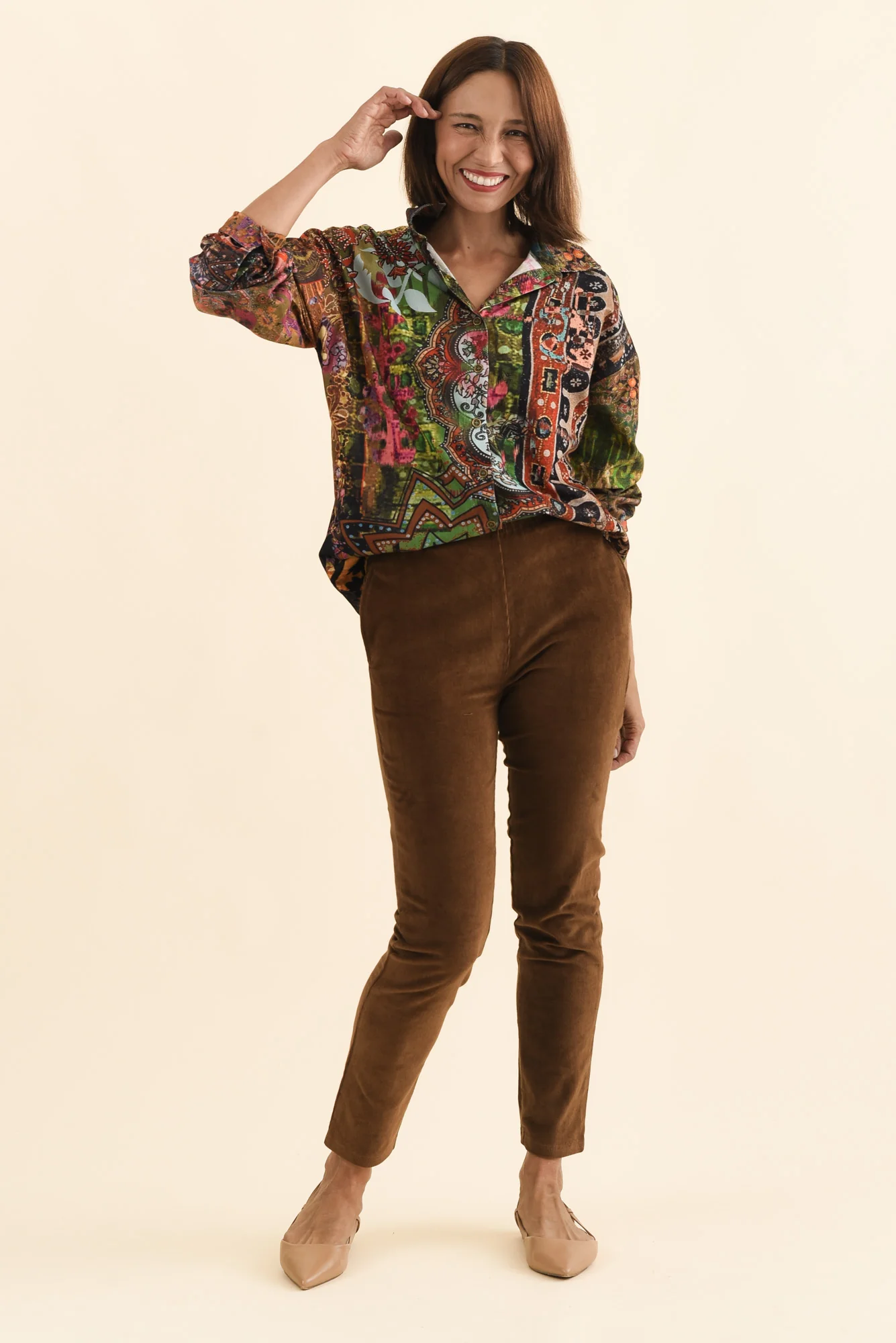 Meyer Green Abstract Cotton Shirt - Image 3