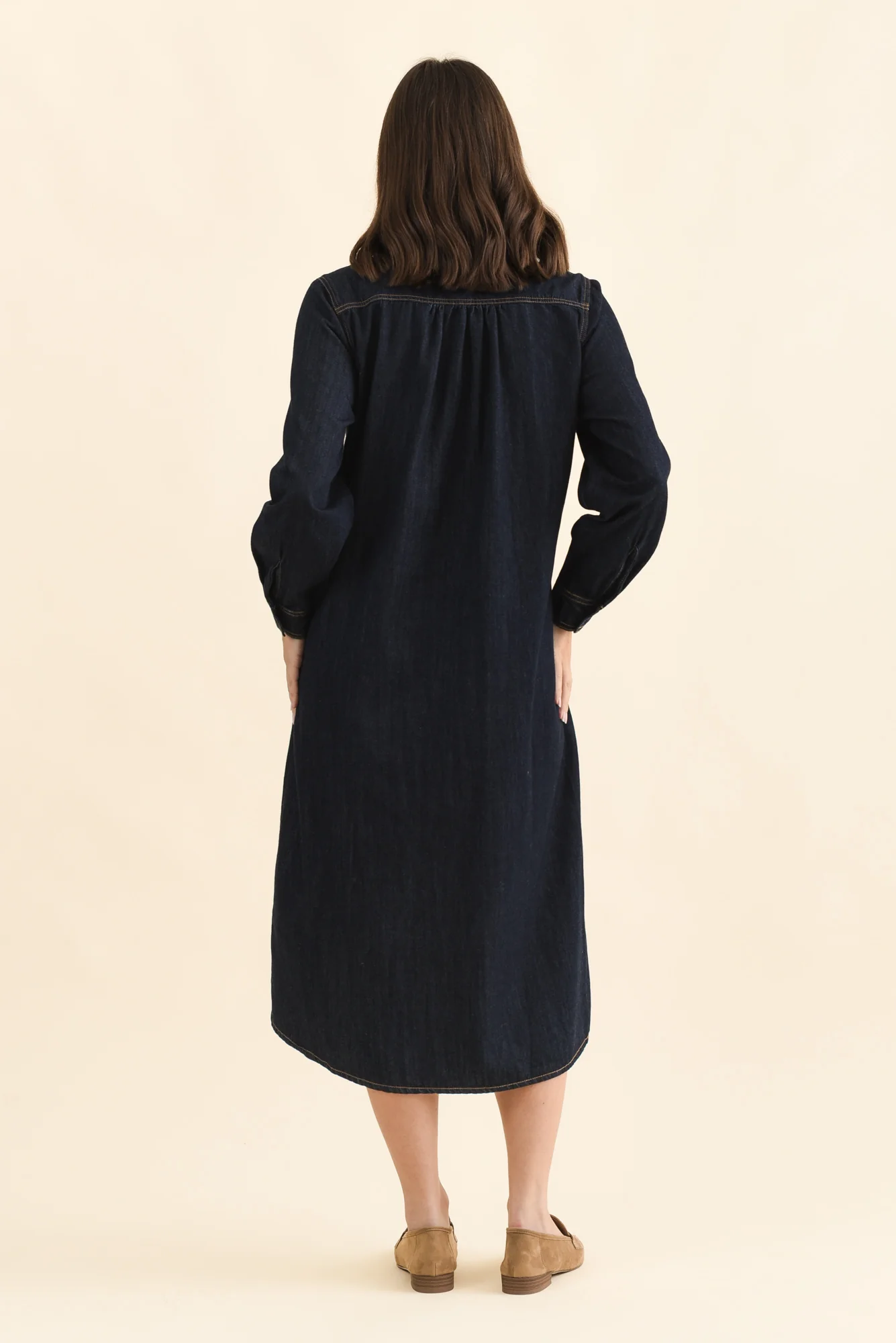 Montana Dark Blue Denim Shirt Dress - Image 4