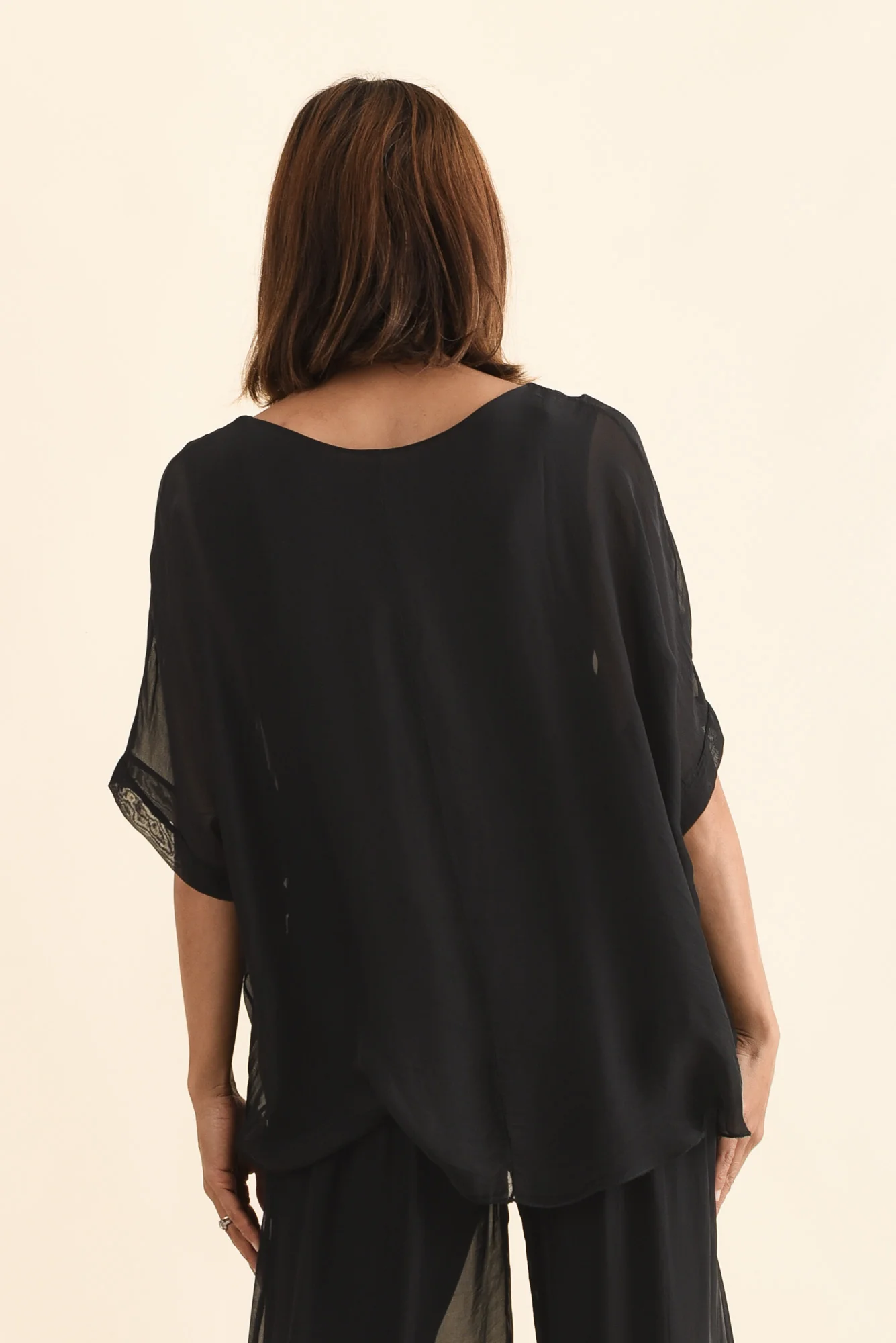 Myers Black Silk Layer Top - Image 5