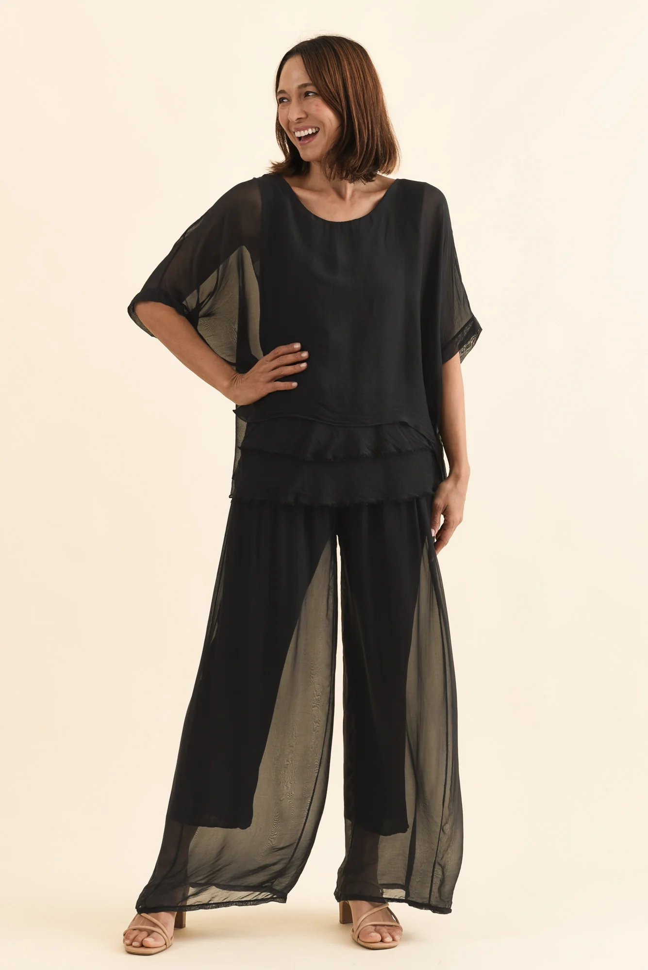 Myers Black Silk Layer Top - Image 7