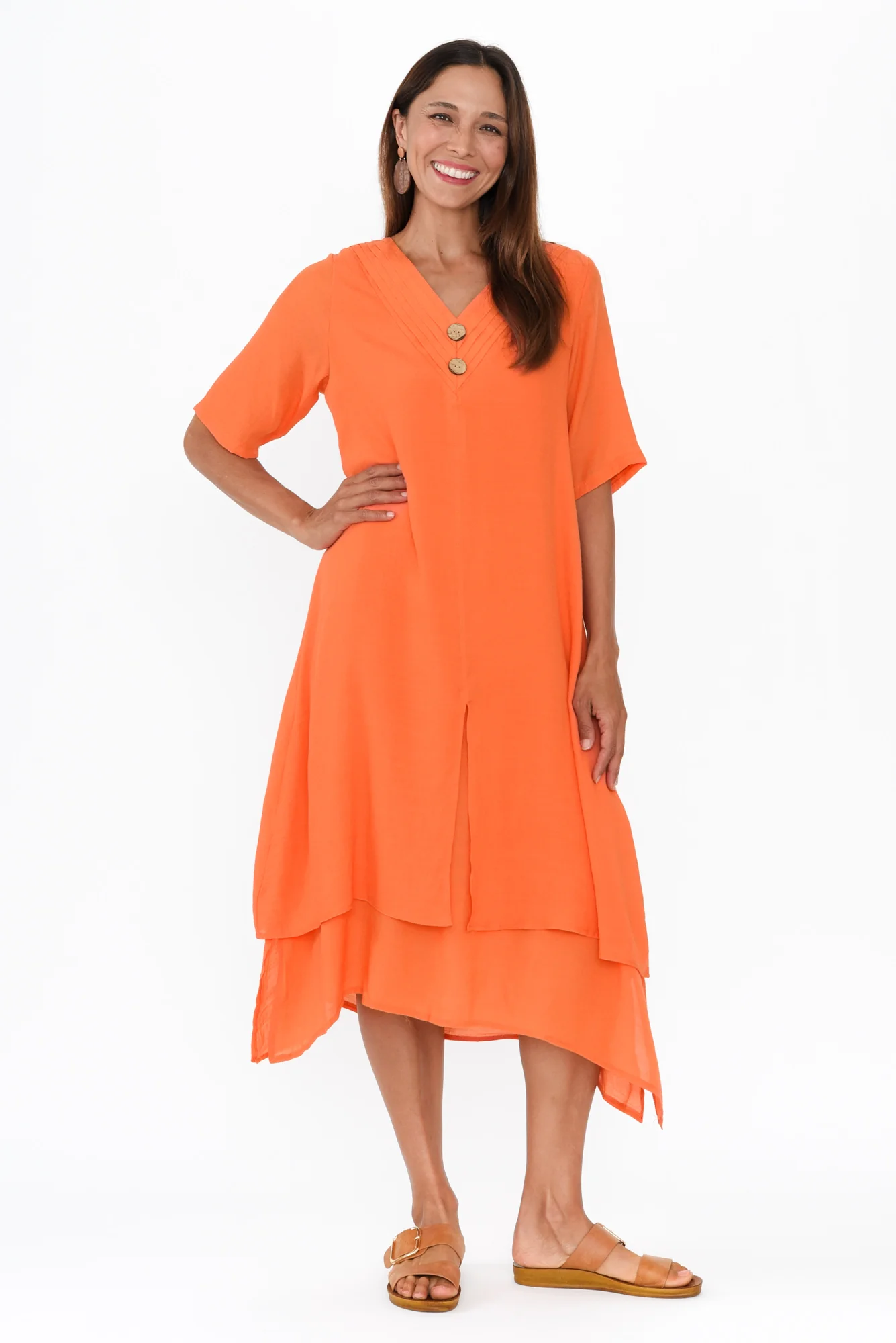 Nala Orange Layers Dress - Image 7