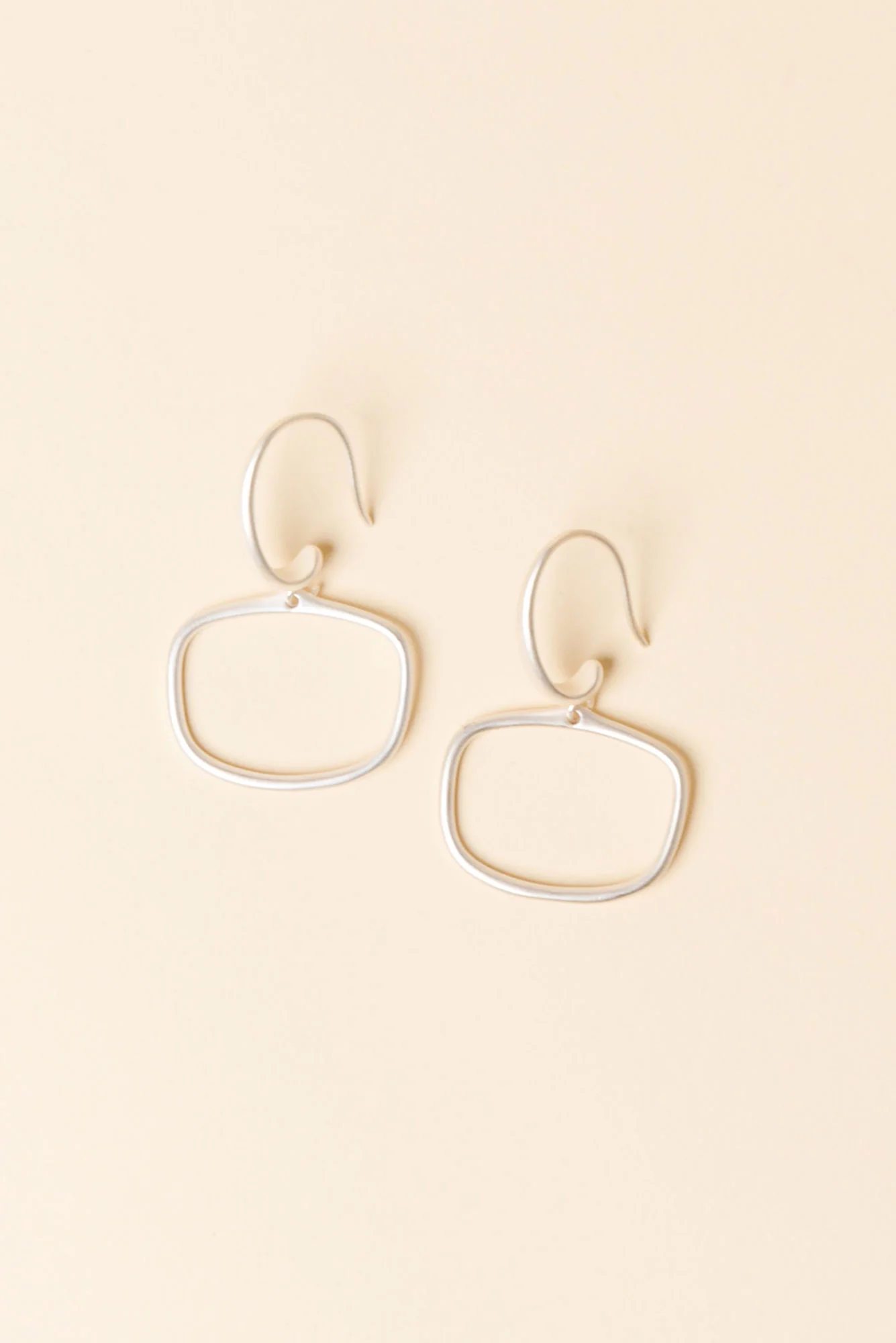 Nanga Silver Hoop Hook Earrings