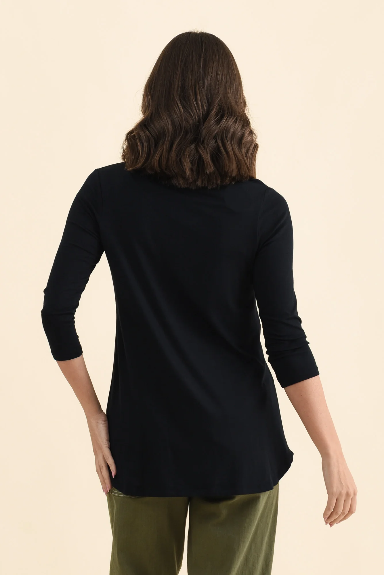Nicky Black 3/4 Sleeve Top - Image 4
