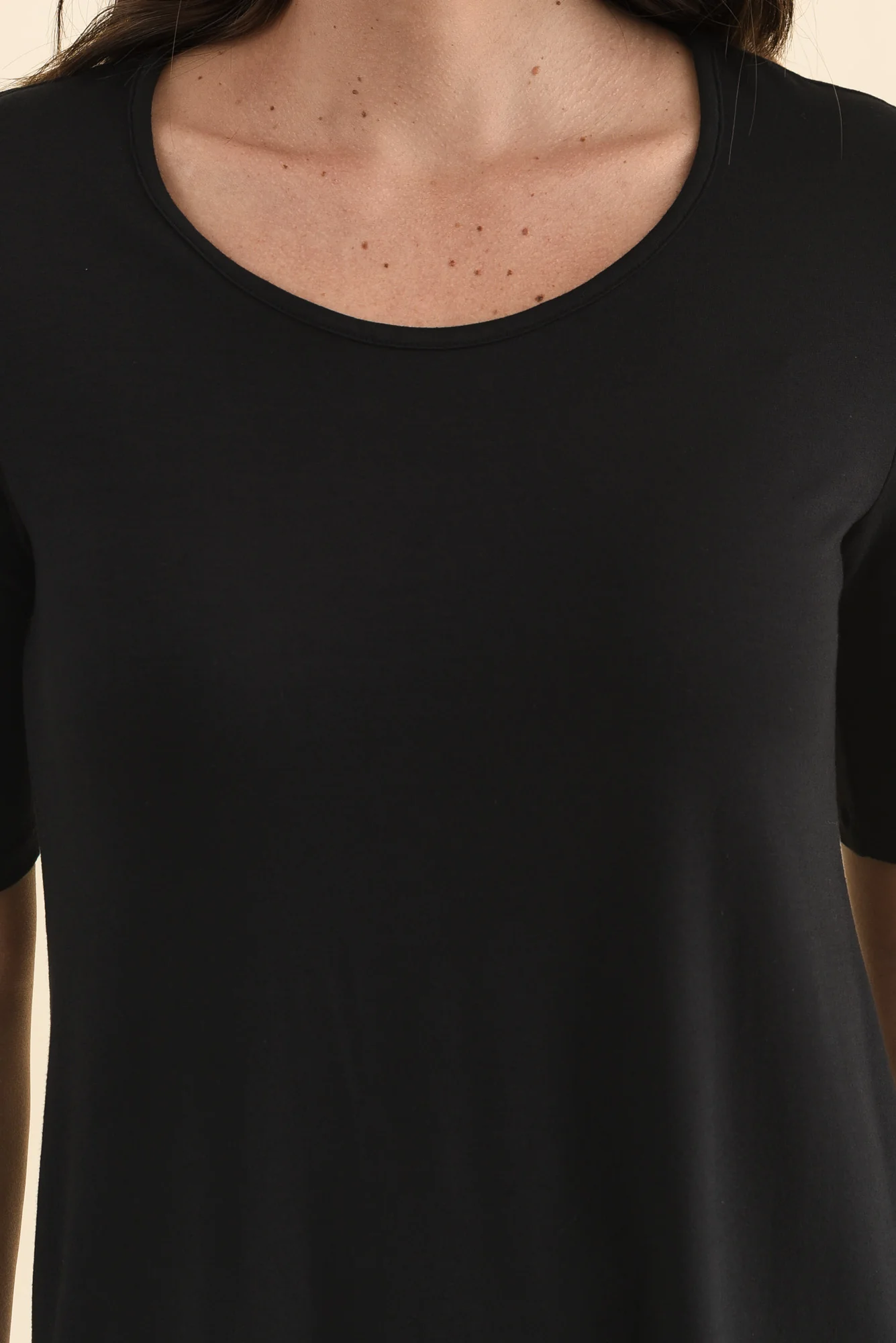 Nicky Black Half Sleeve Top - Image 5