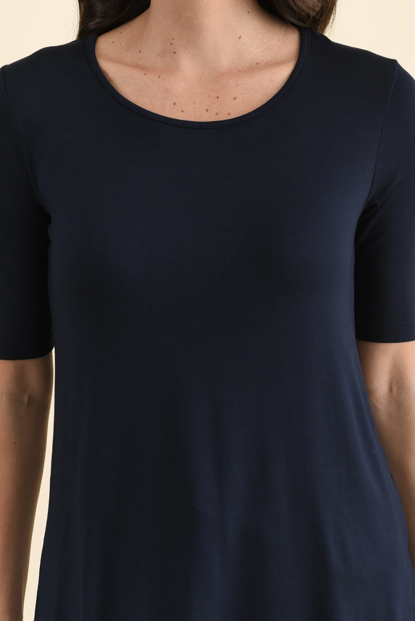 Nicky Navy Half Sleeve Top - Image 5