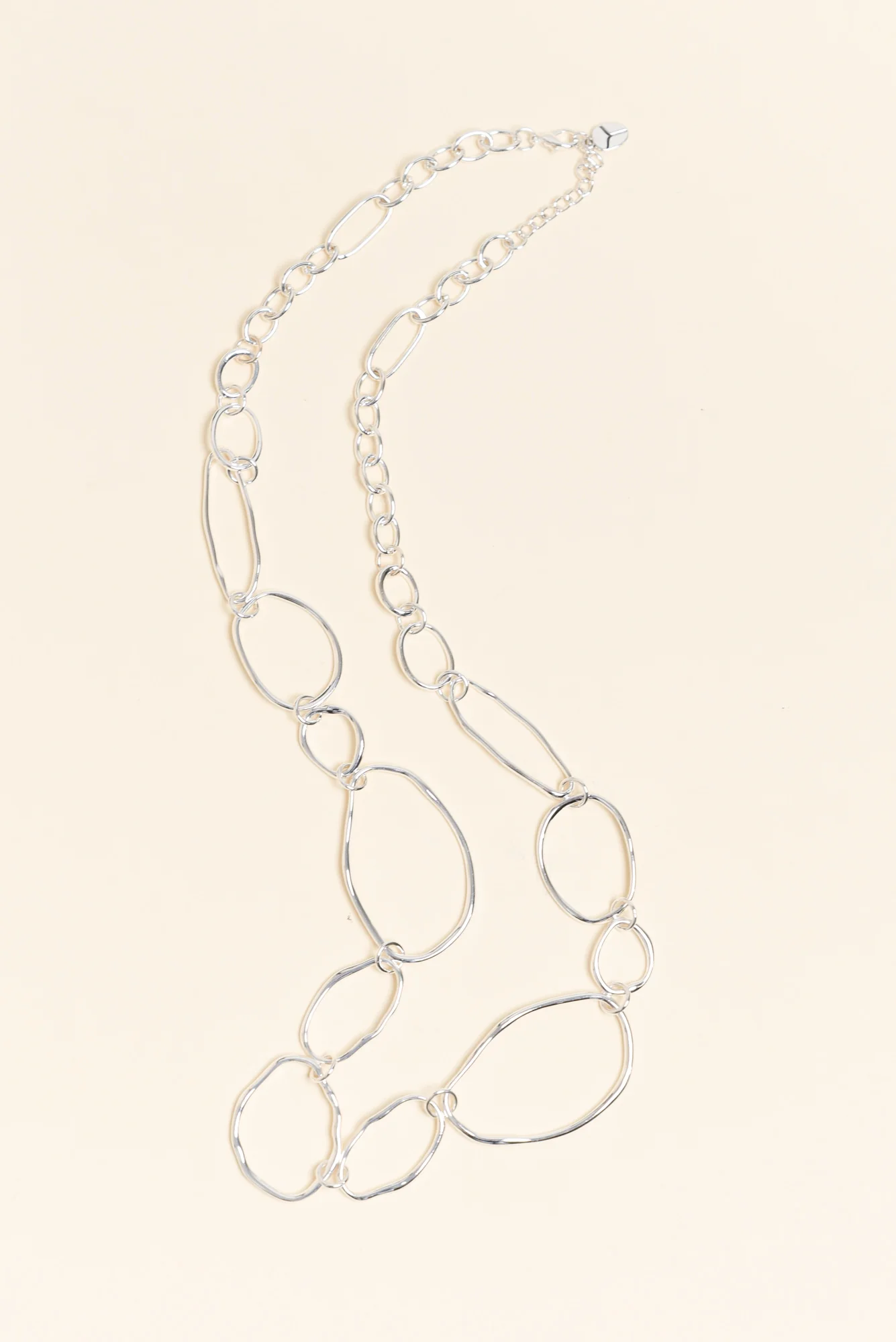 Nona Silver Circle Necklace