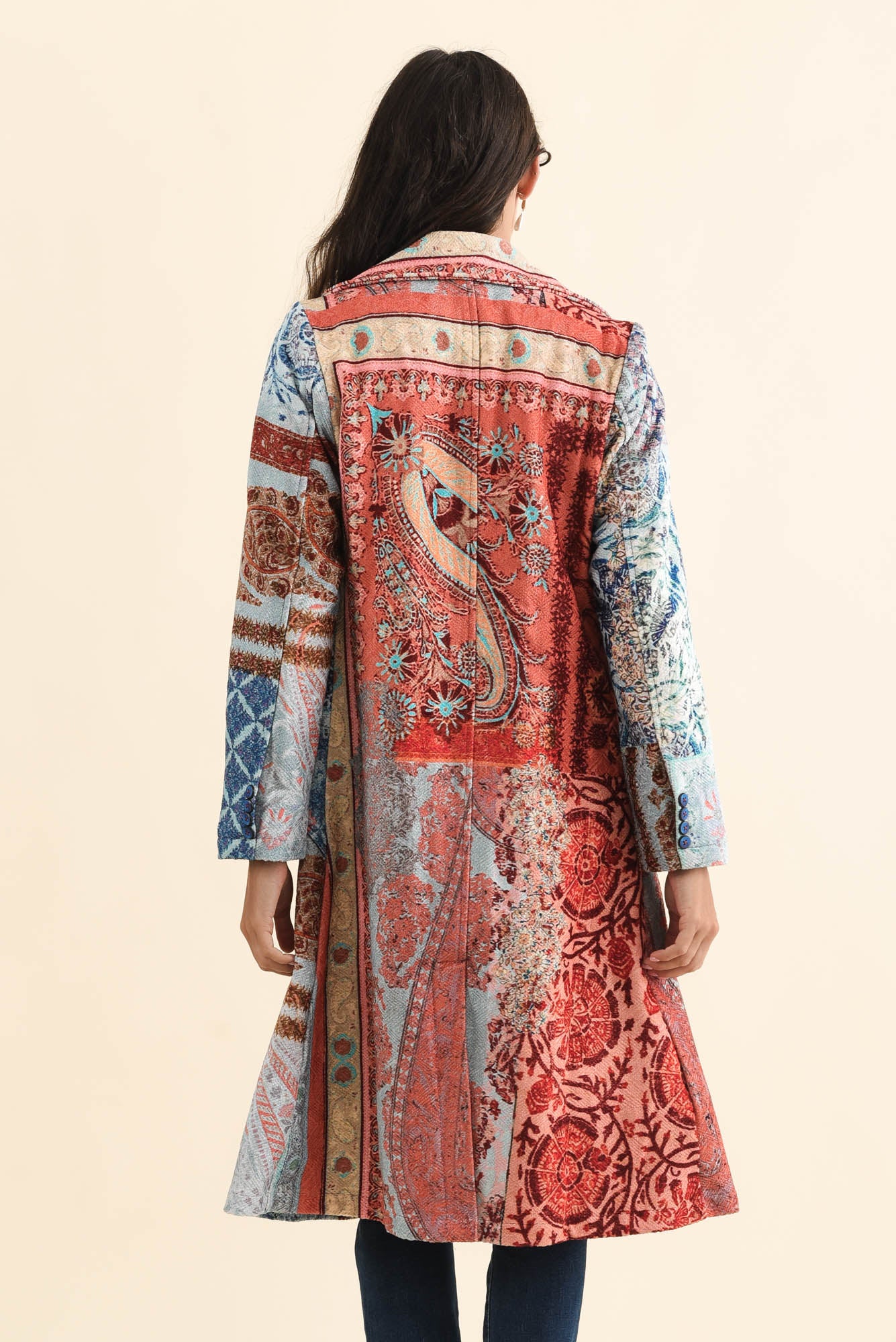 Oliver Red Tile Pocket Coat - Image 4