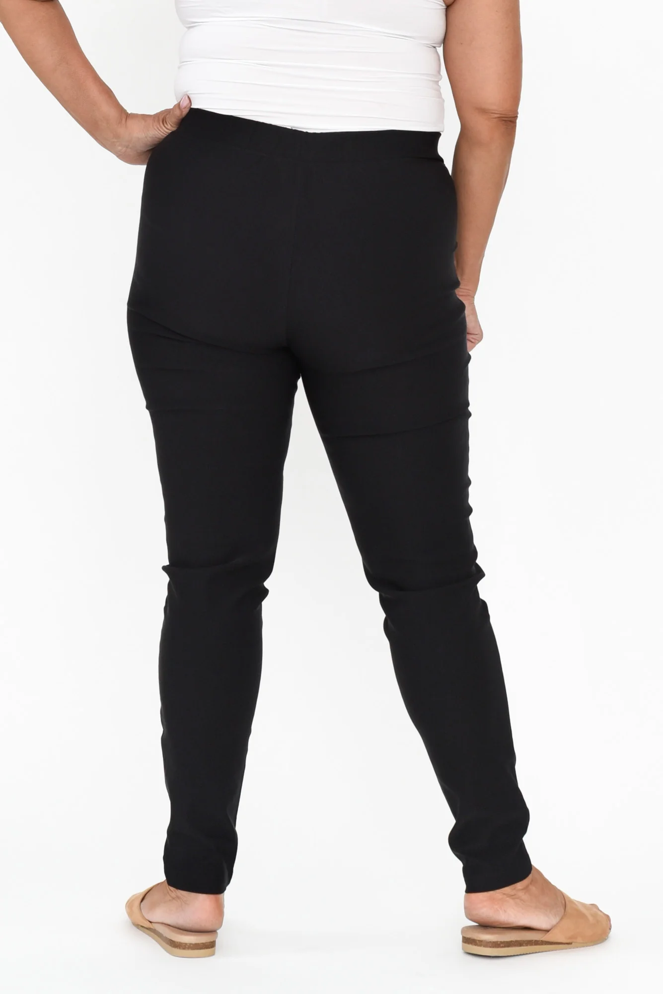 Olympia Black Straight Pants - Image 10