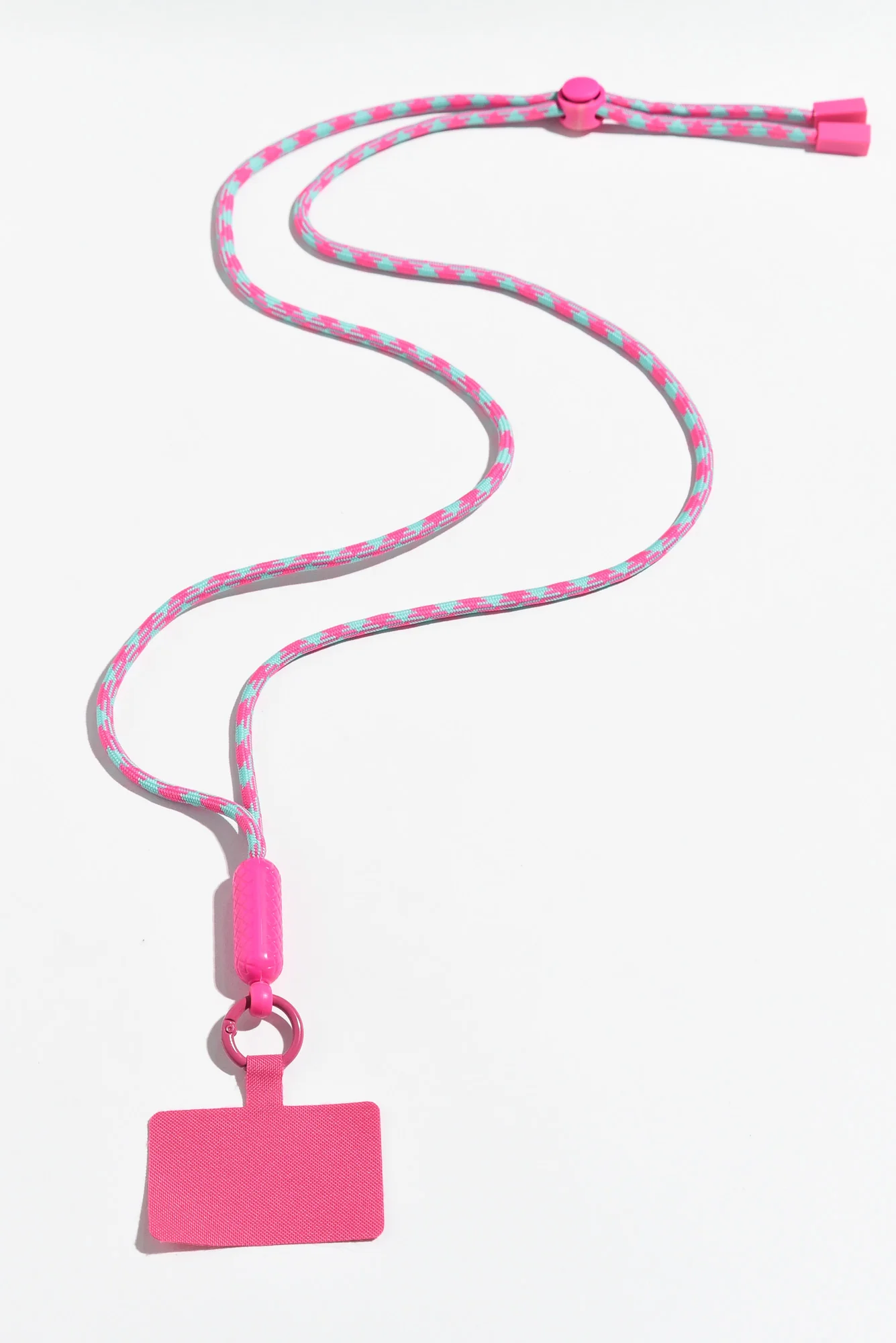 Popy Pink Stripe Phone Lanyard - Image 2