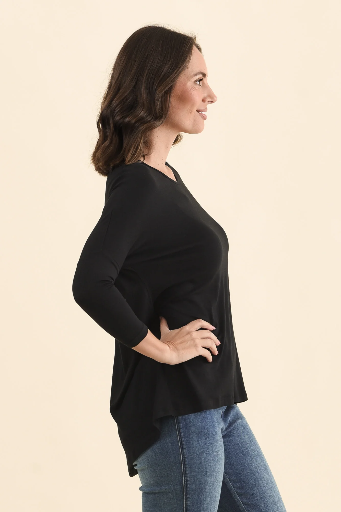 Prado Black Batwing Top - Image 3