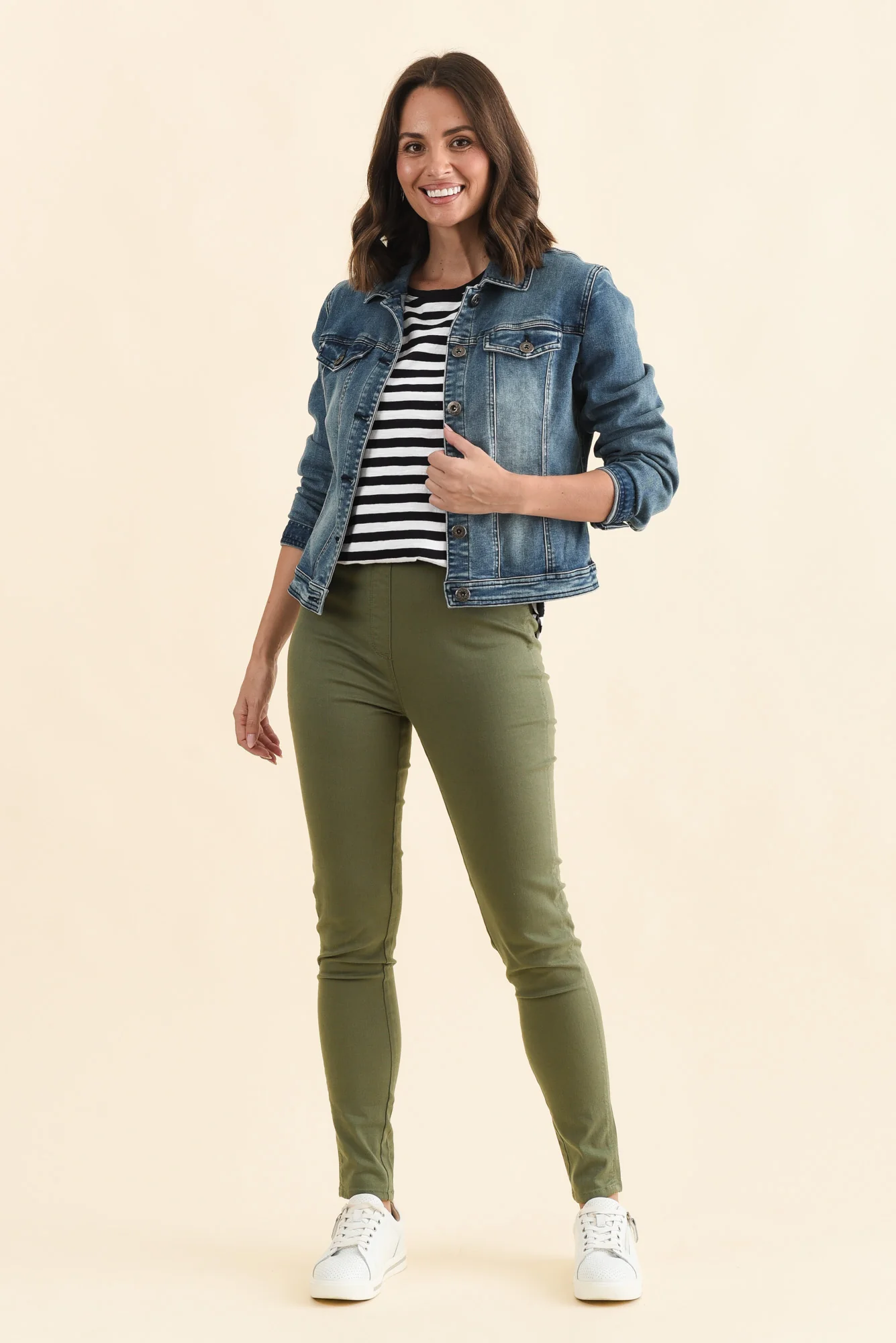 Reed Khaki Stretch Cotton Pants - Image 3