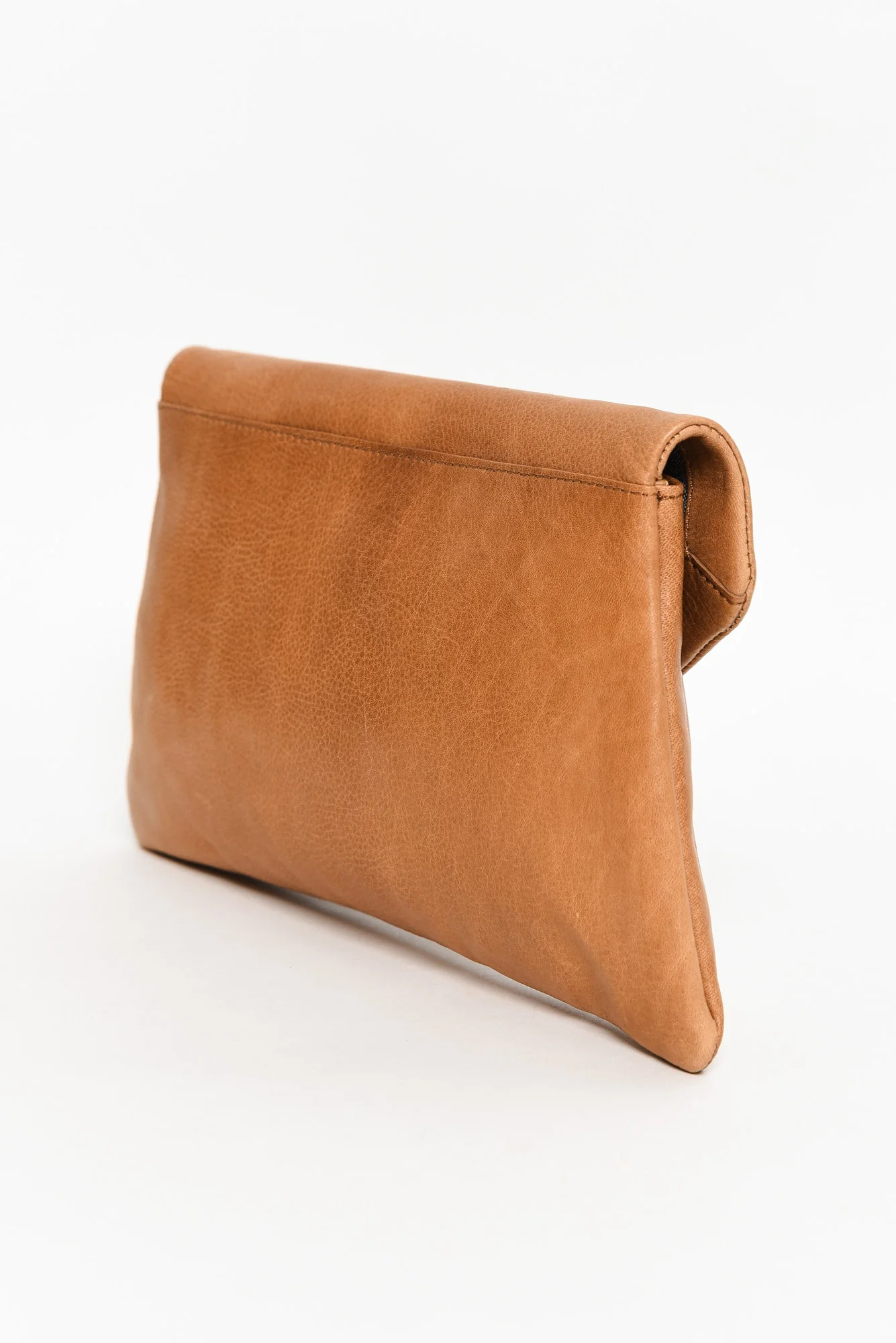 Riley Tan Leather Clutch - Image 3