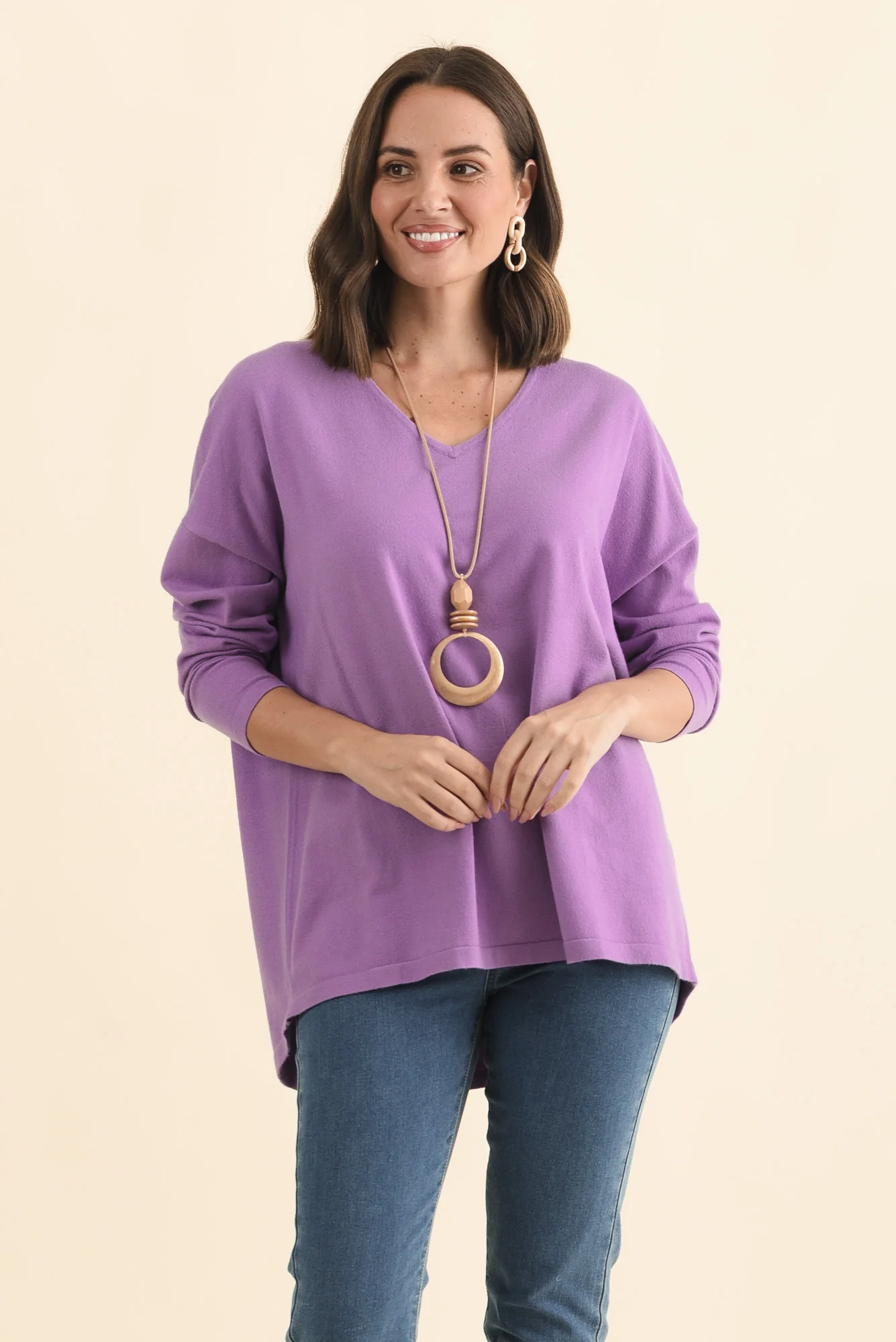 Ronnie Lilac Knit Jumper - Image 2