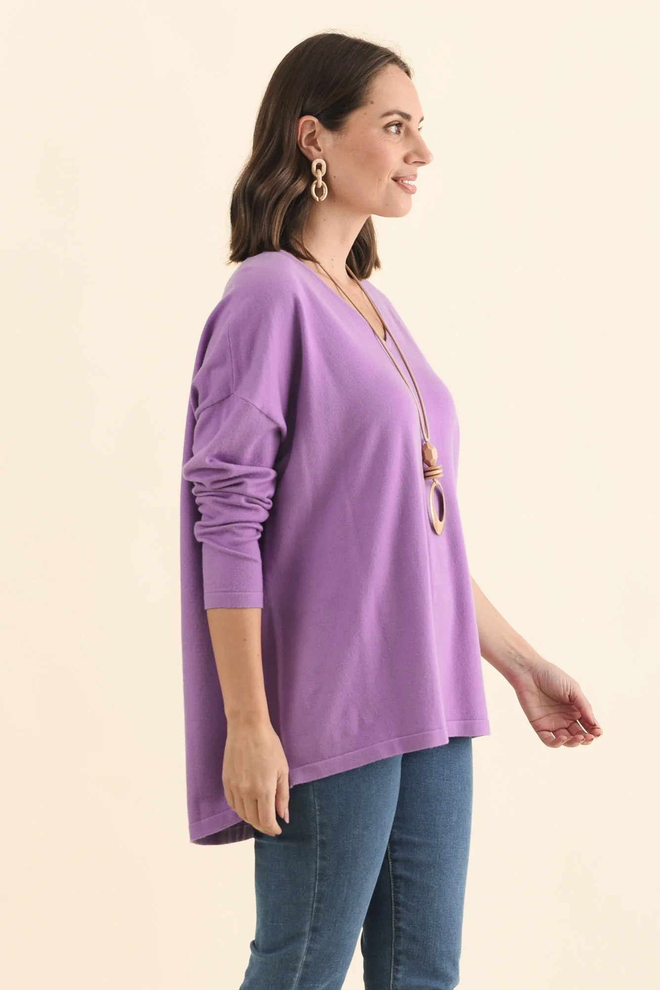 Ronnie Lilac Knit Jumper - Image 4