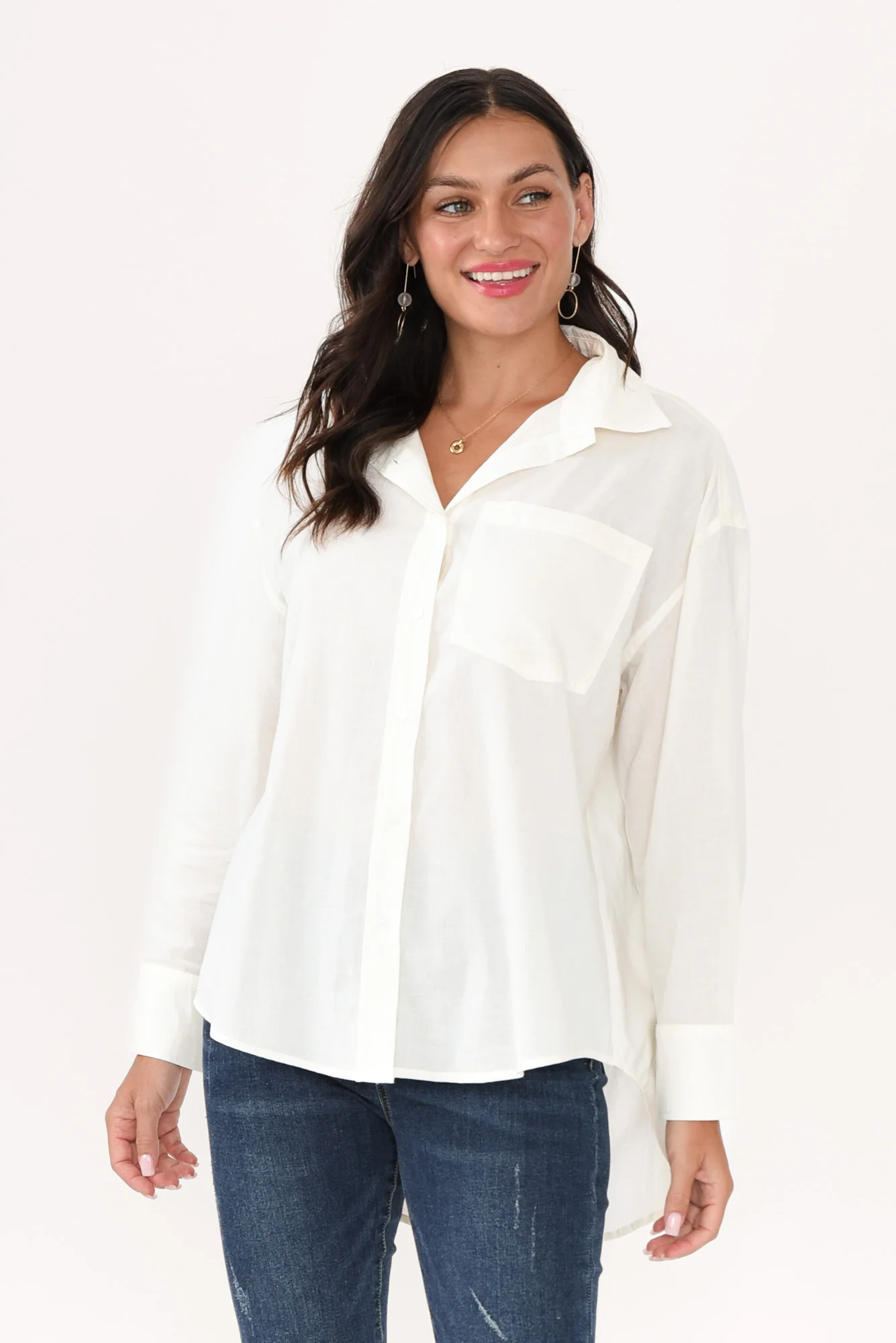 Seattle Ivory Cotton Shirt