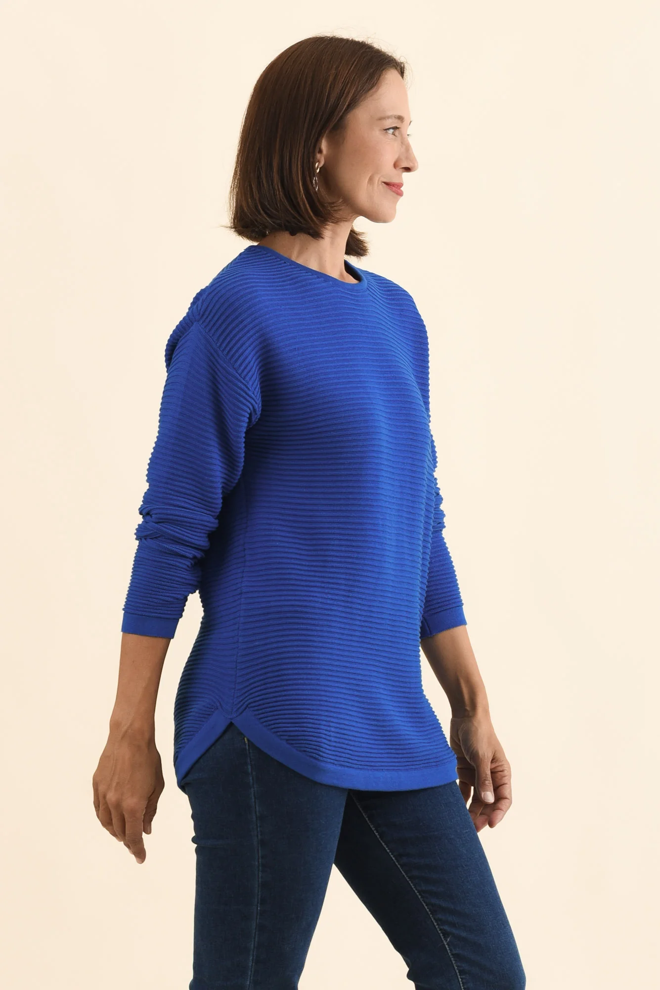 Somer Cobalt Organic Cotton Knit Jumper - Image 3