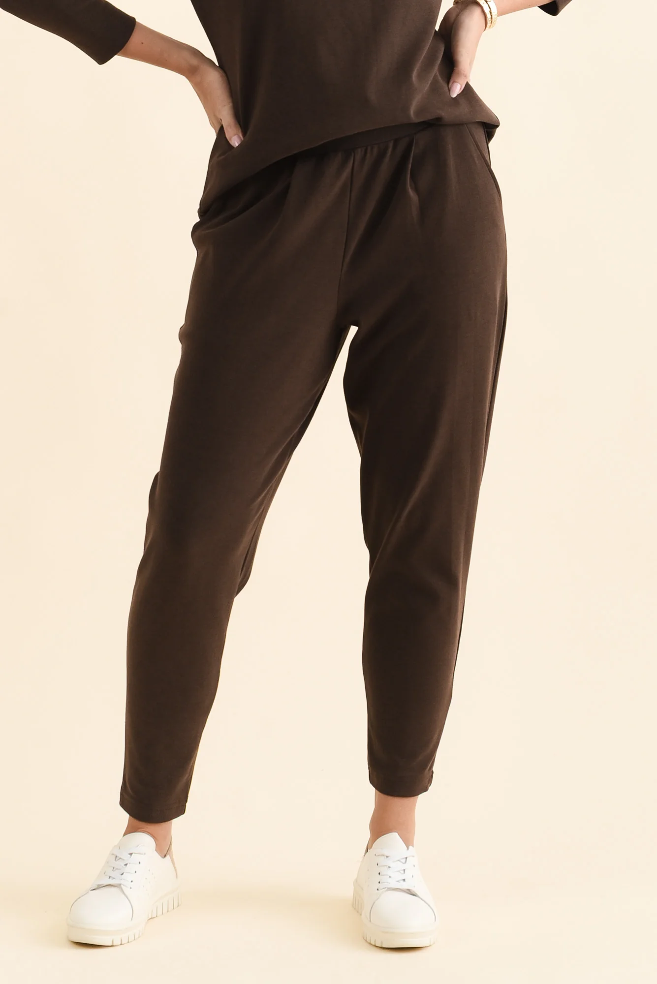 SuedeLuxe Chocolate Pocket Pants - Image 3