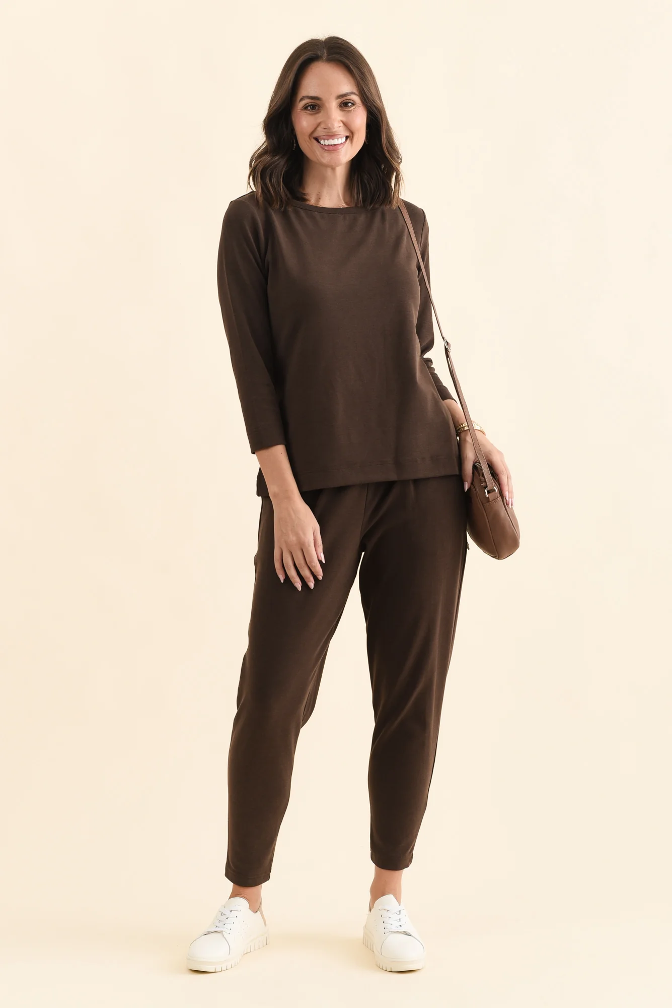 SuedeLuxe Chocolate Pocket Pants - Image 4