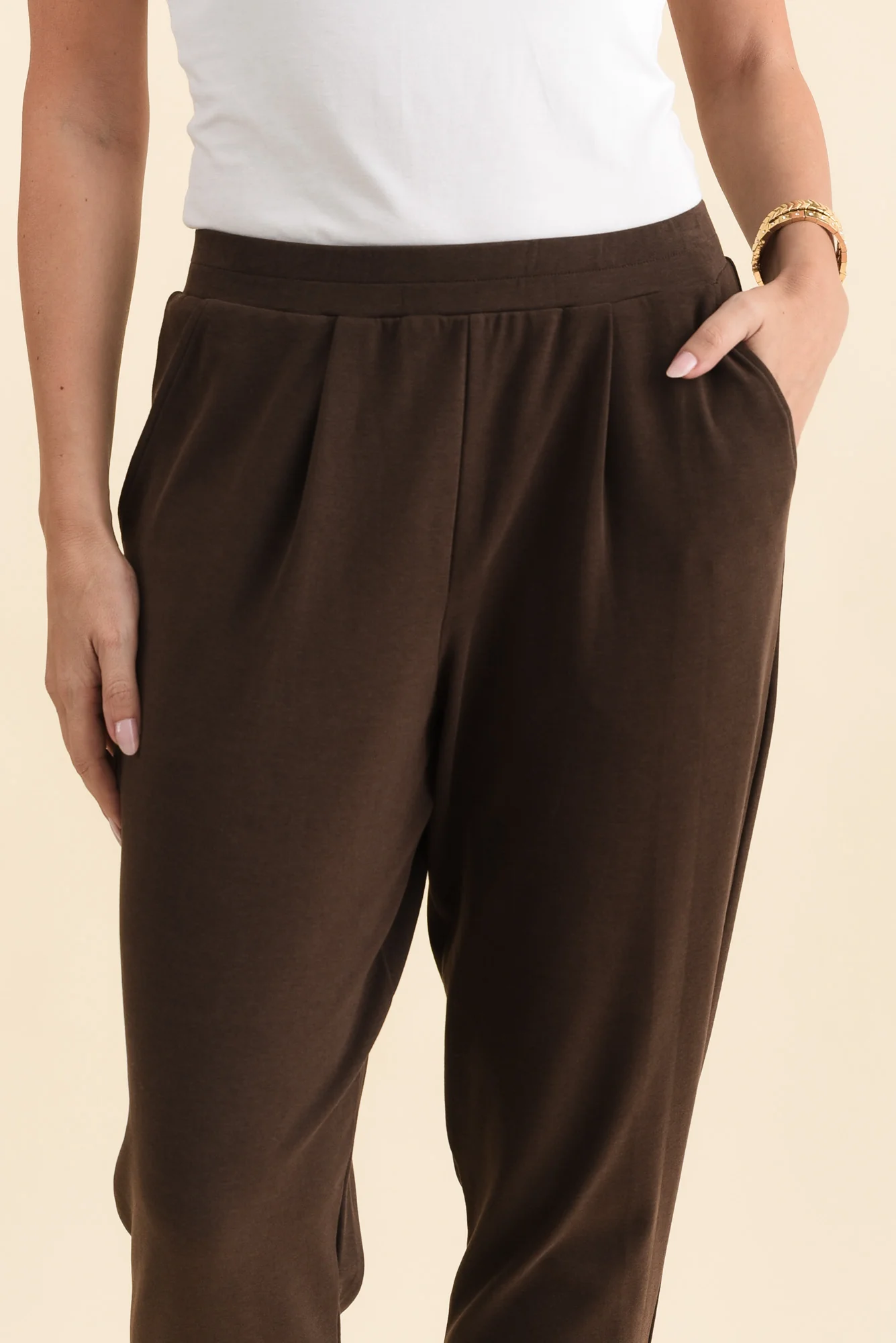 SuedeLuxe Chocolate Pocket Pants - Image 7