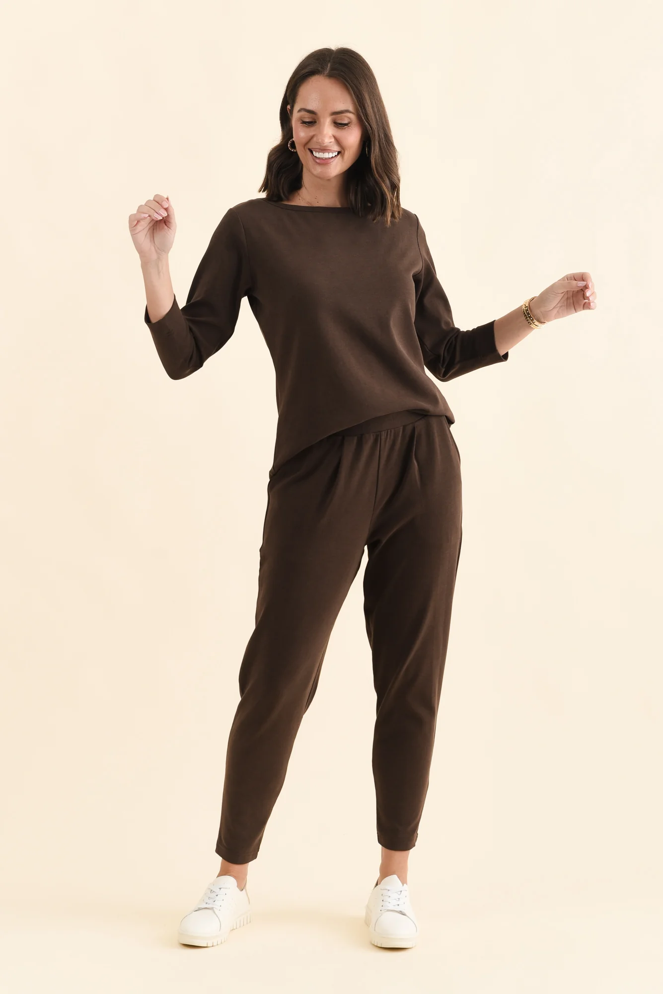 SuedeLuxe Chocolate Pocket Pants - Image 8