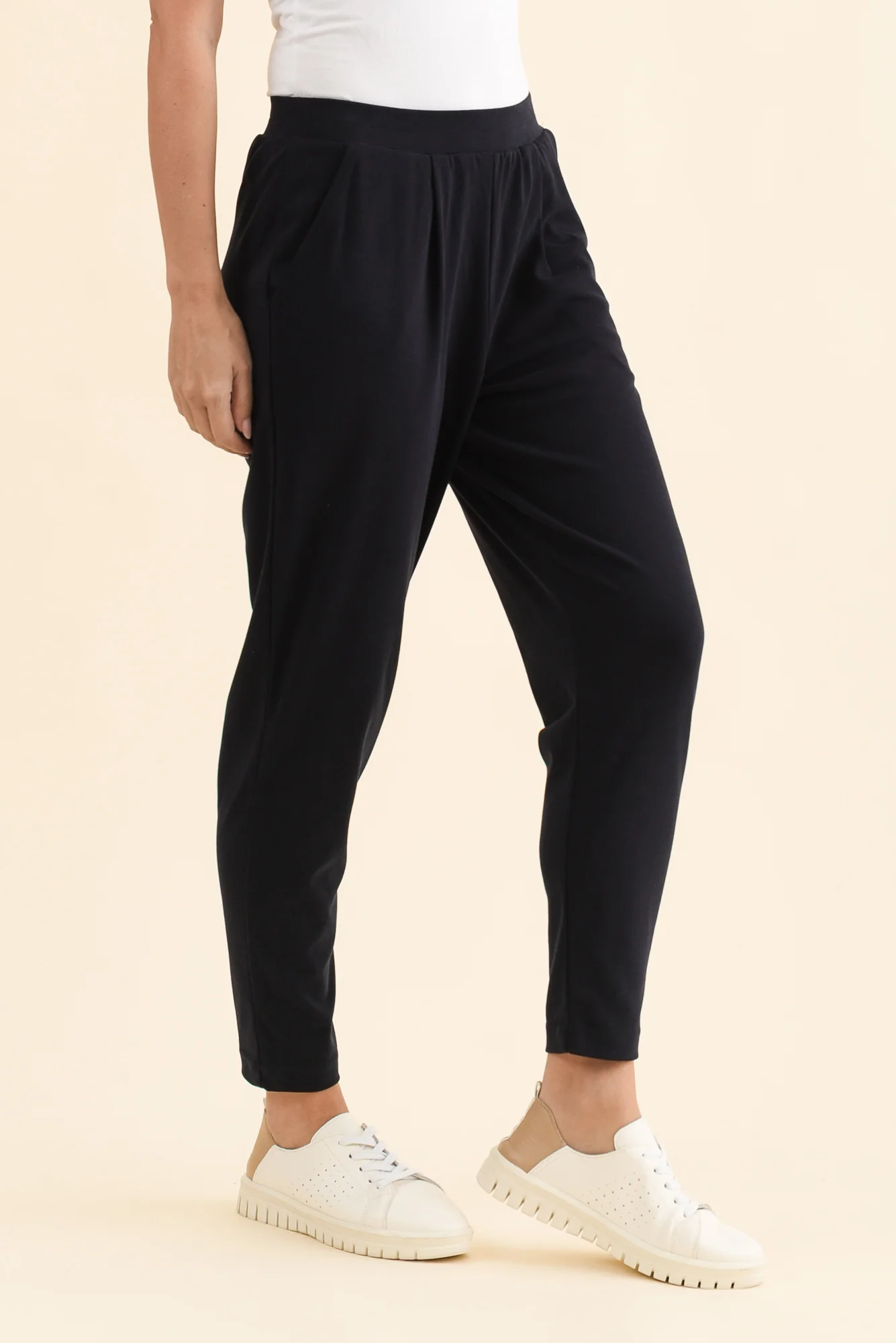 SuedeLuxe Navy Pocket Pants - Image 5