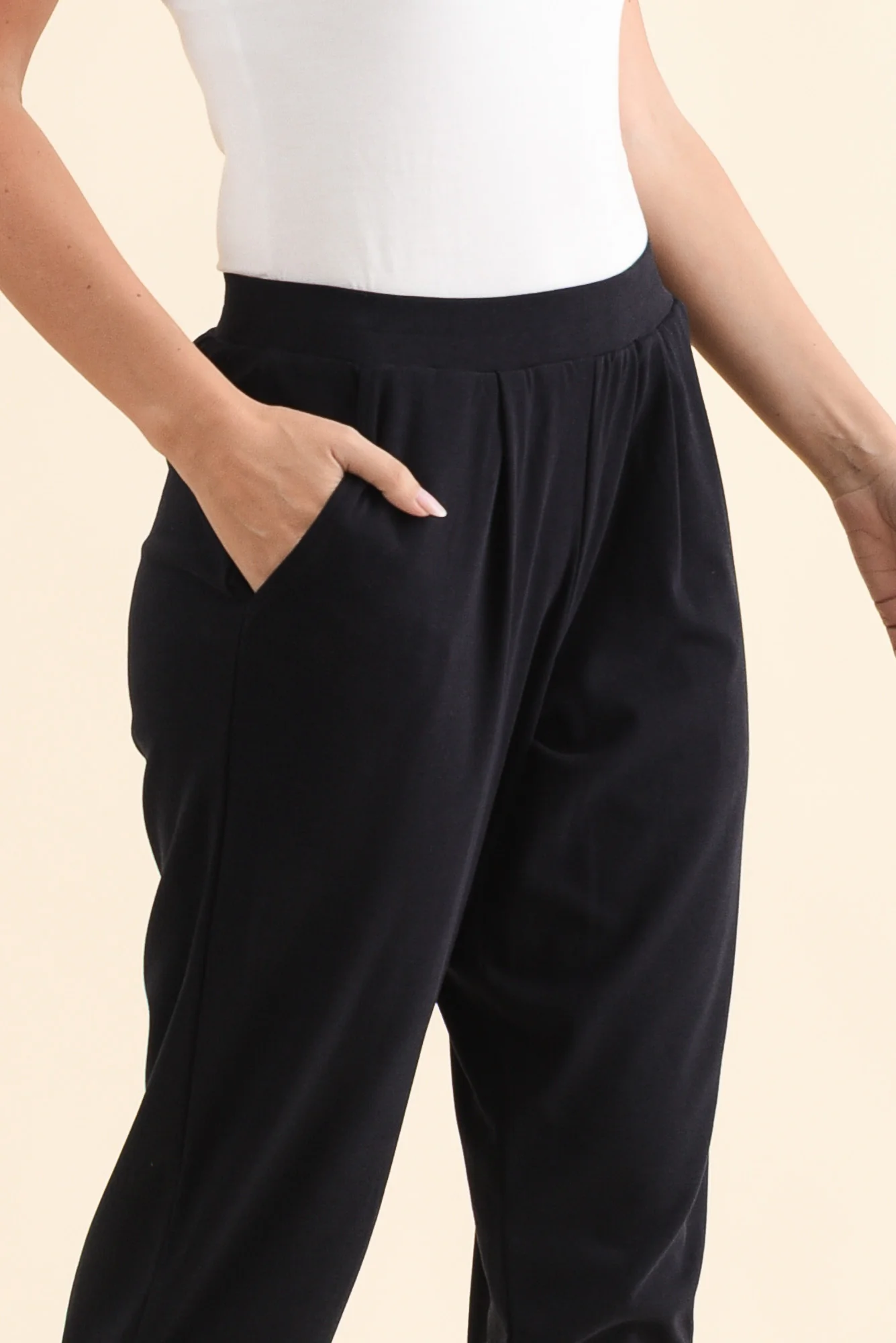 SuedeLuxe Navy Pocket Pants - Image 7