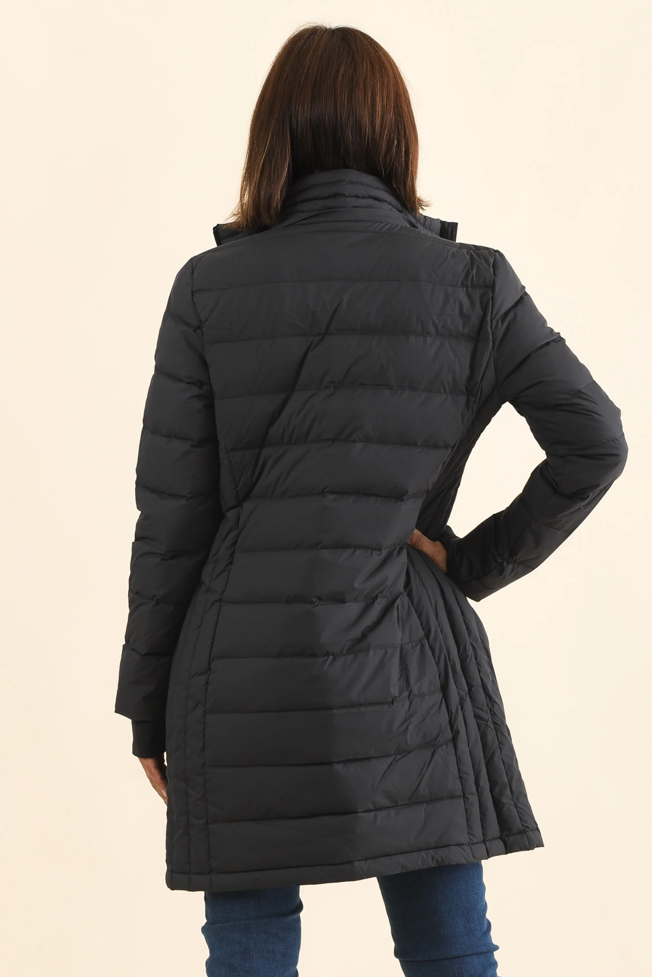 Sydney Black Down Puffer Coat - Image 5
