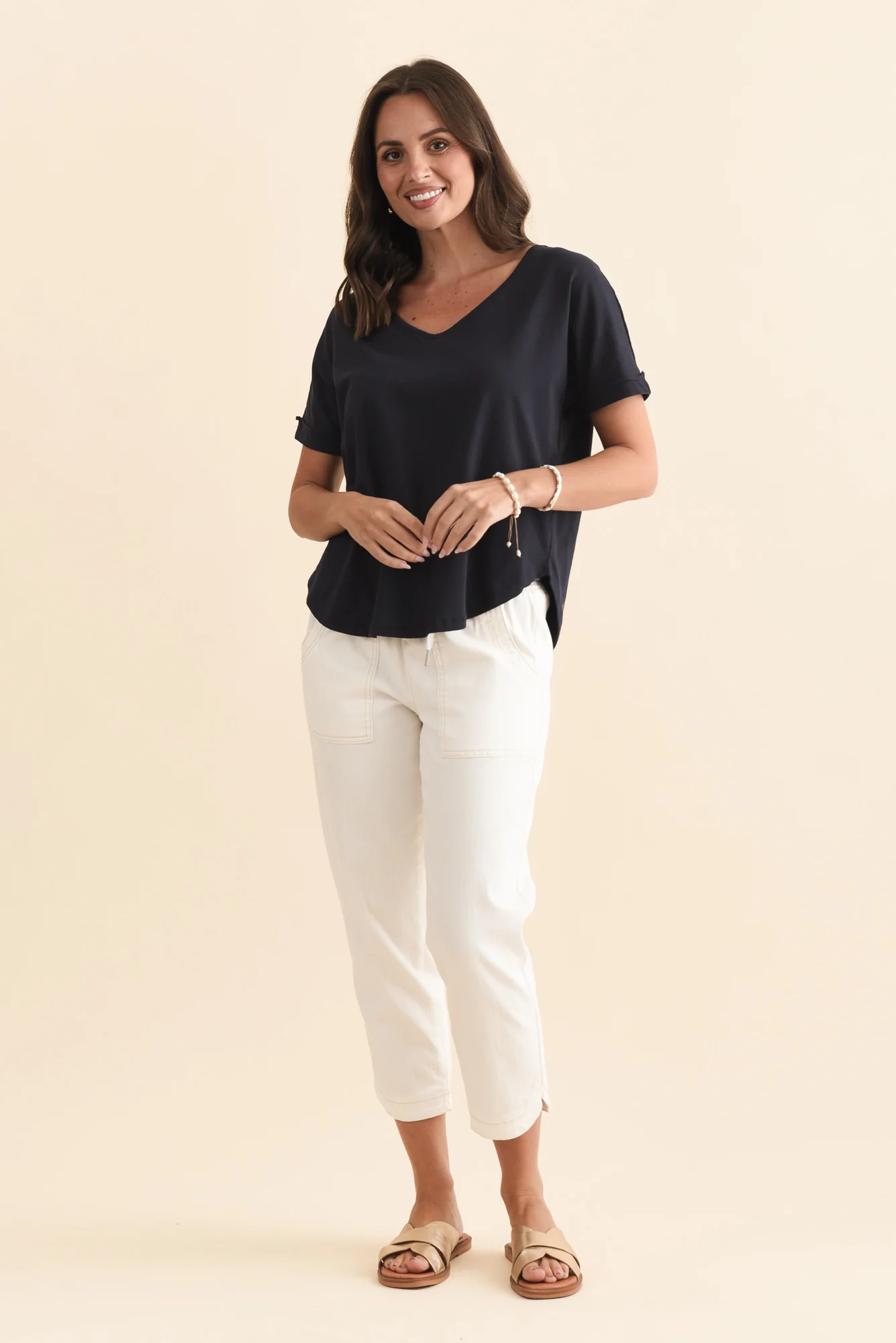Toronto Navy Cotton Tee - Image 7