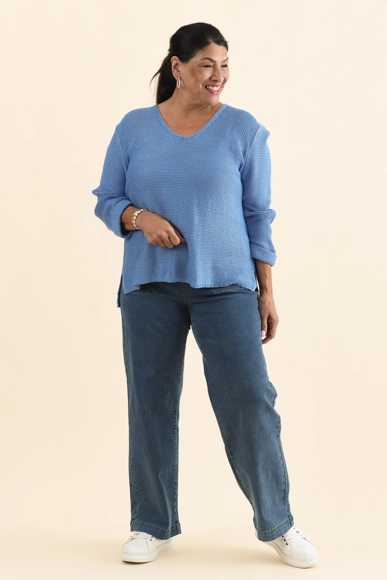 Toulouse Blue Cotton Jumper - Image 9