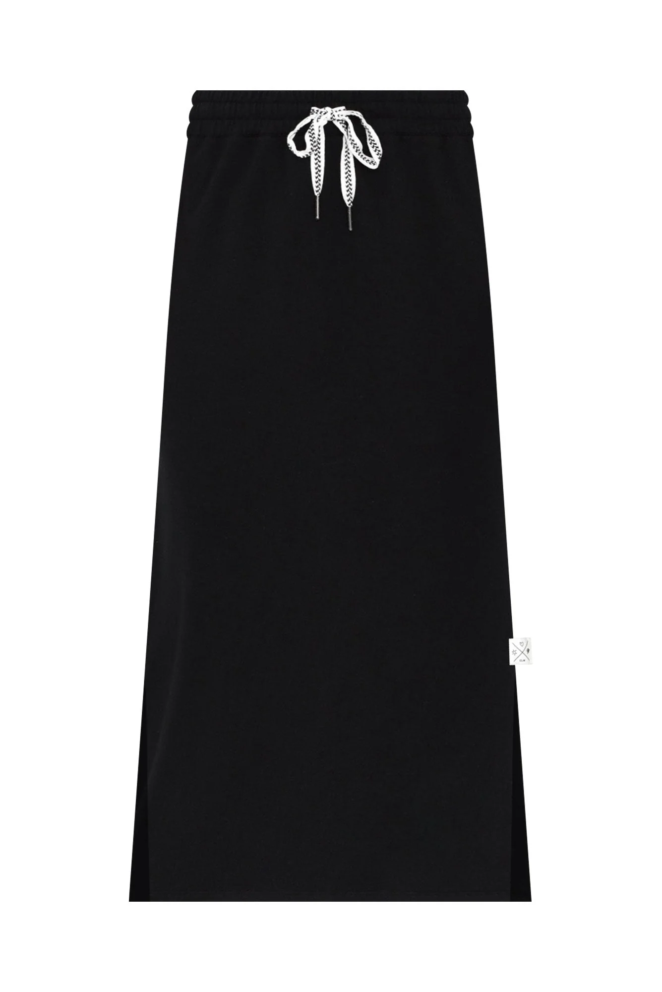 Travel Black Cotton Maxi Skirt - Image 3
