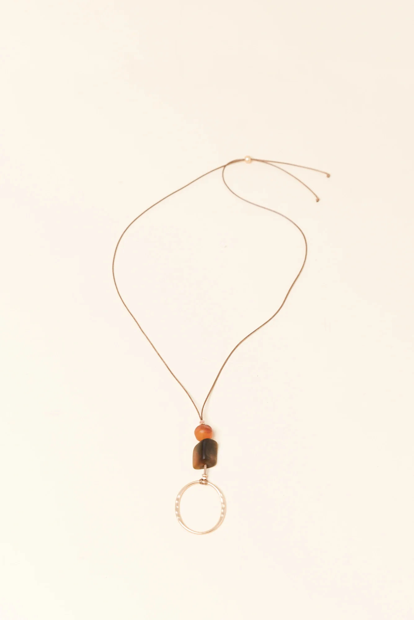 Treston Brown Resin Pendant Necklace