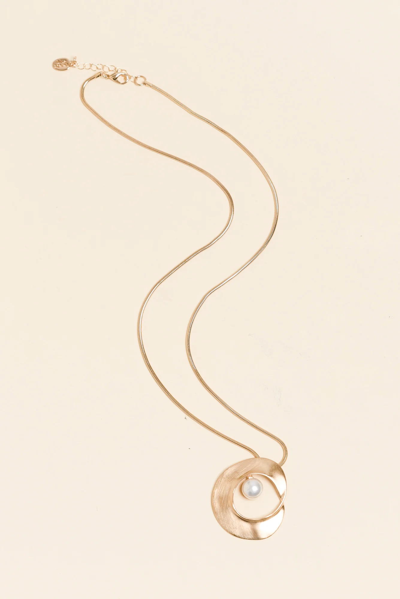 Valerie Gold Pearl Pendant Necklace