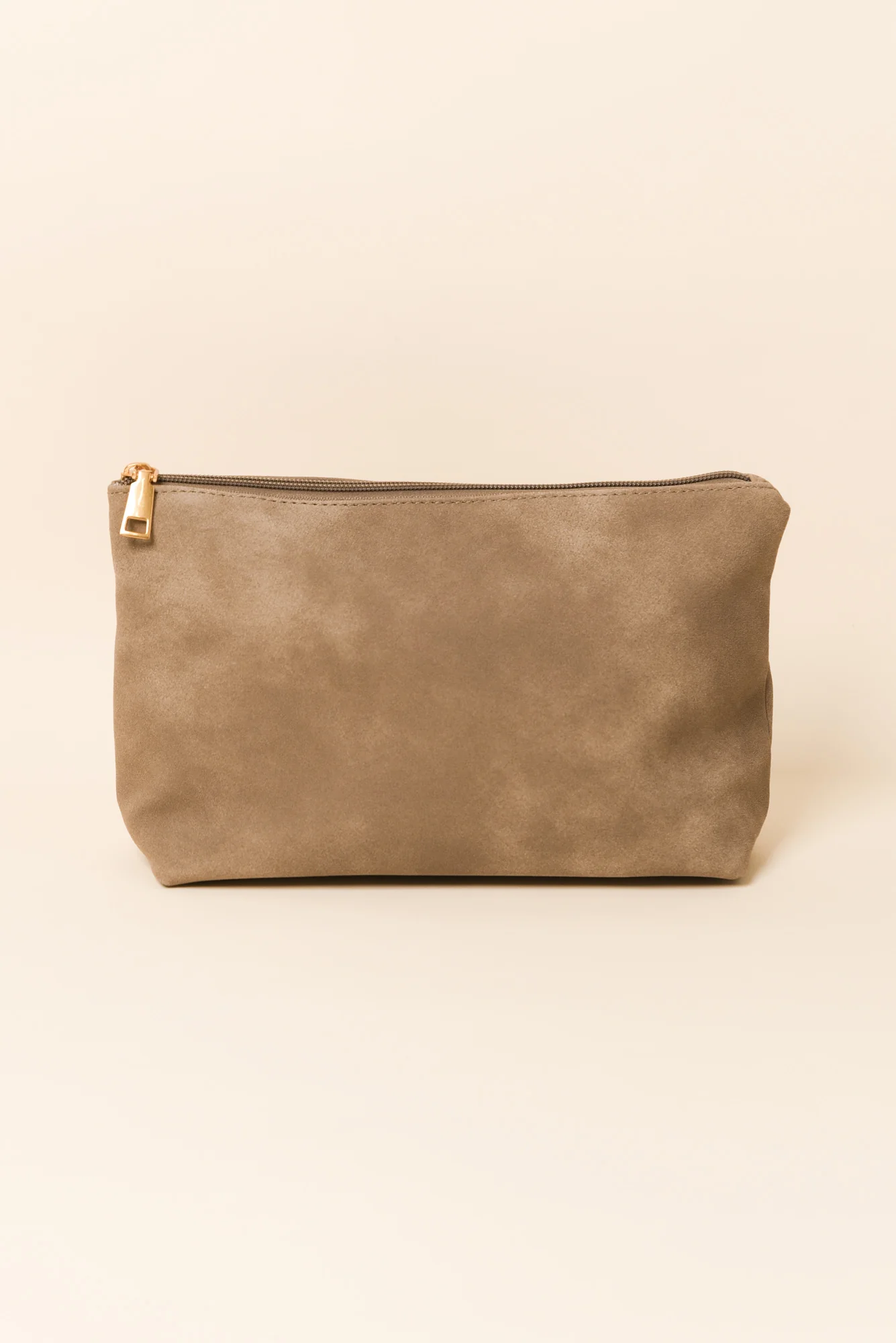 Virginia Taupe Suede Tote Bag - Image 5