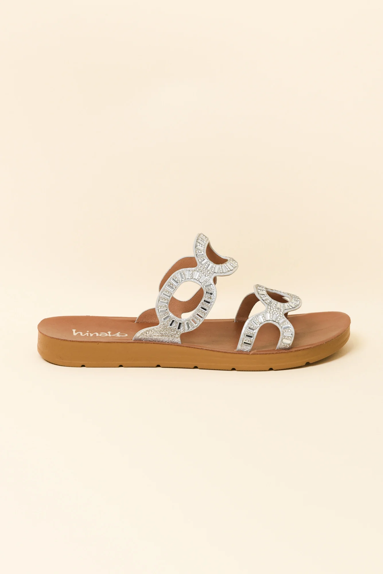 Wembley Silver Diamante Slide