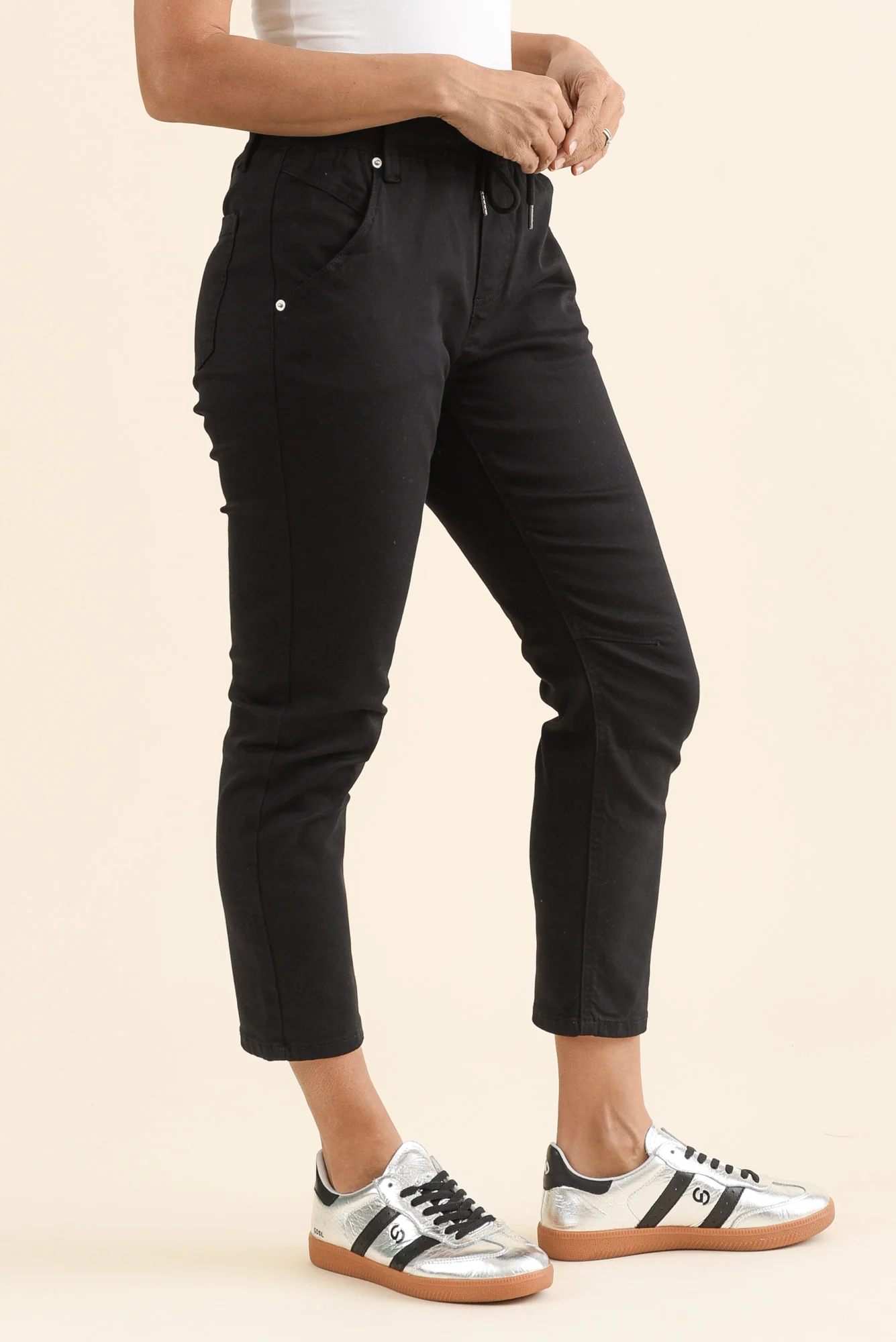 Whistler Black Cotton Jogger Pants - Image 3