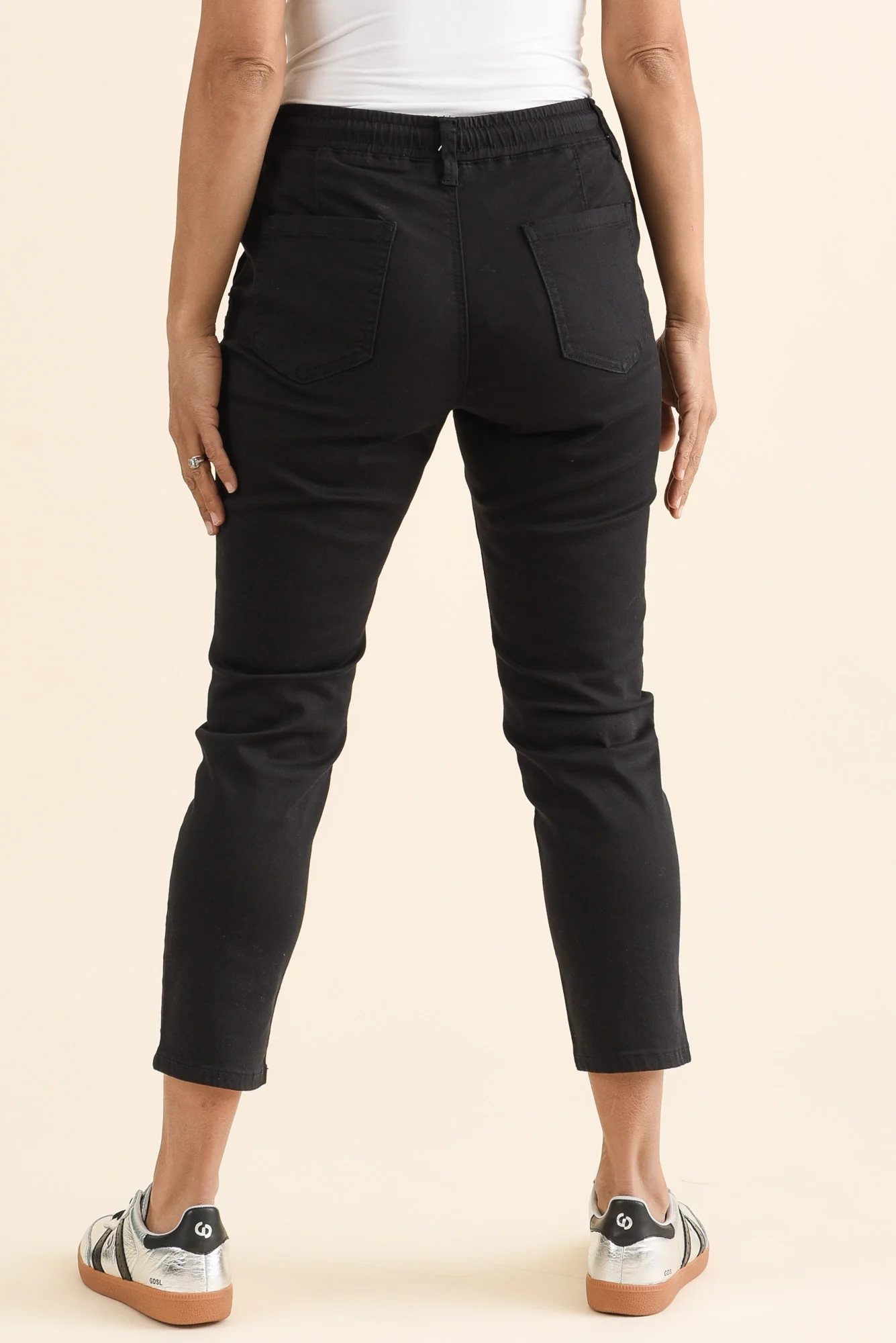 Whistler Black Cotton Jogger Pants - Image 4