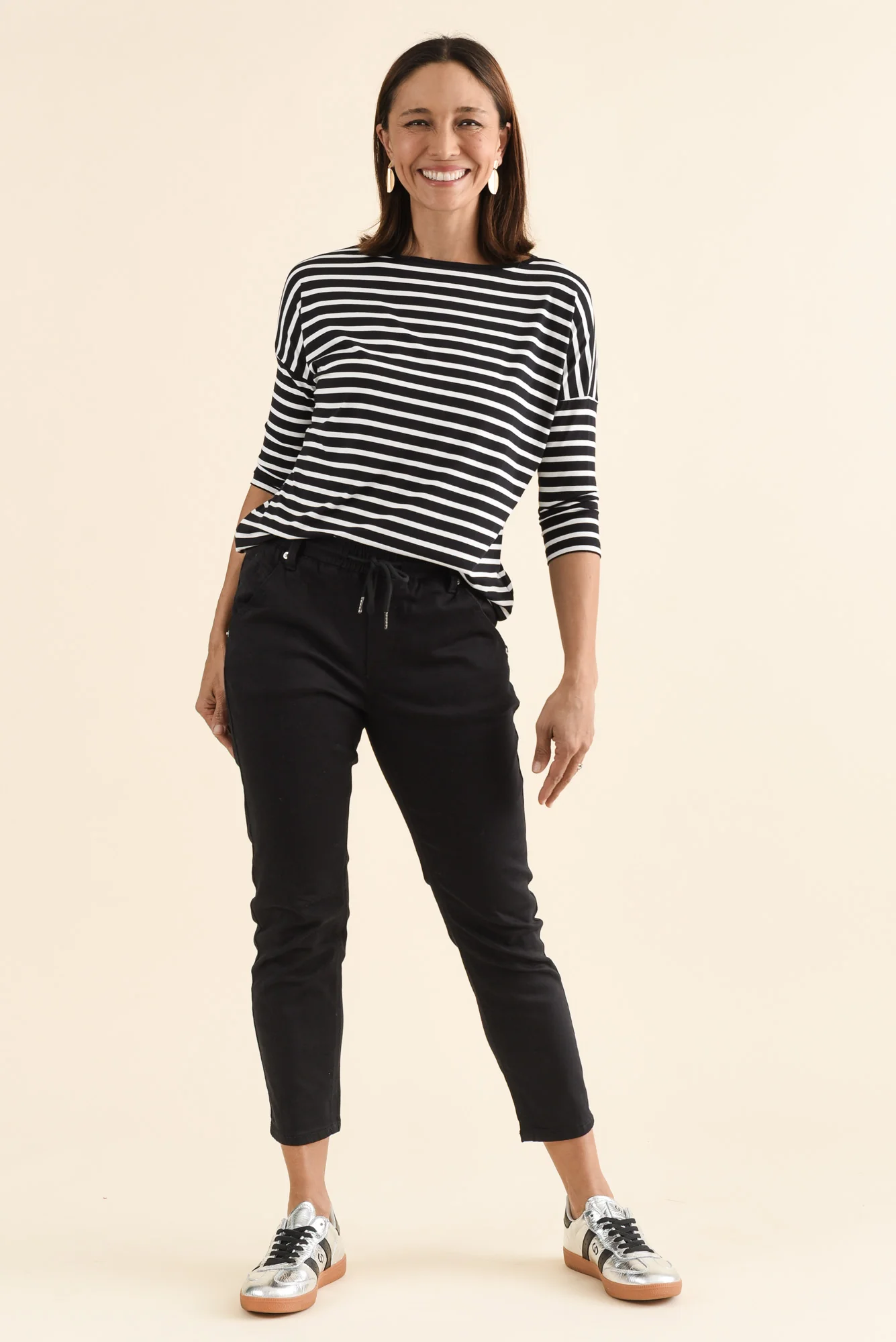 Whistler Black Cotton Jogger Pants - Image 6