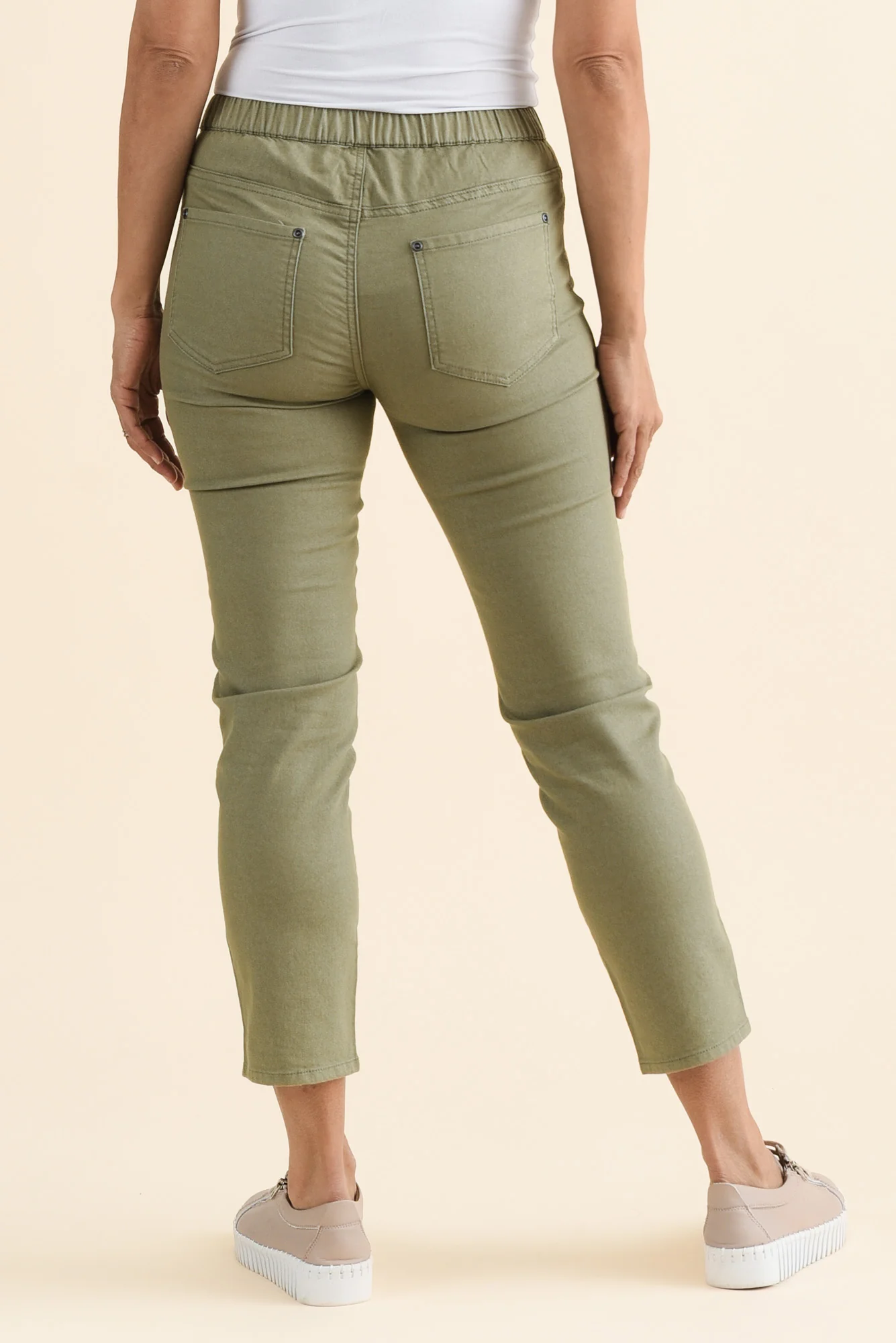 Winslet Khaki 7/8 Pants - Image 4