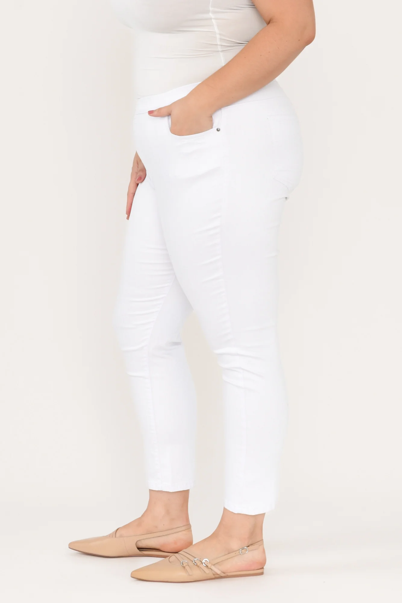 Zadie White Stretch Jeans - Image 8