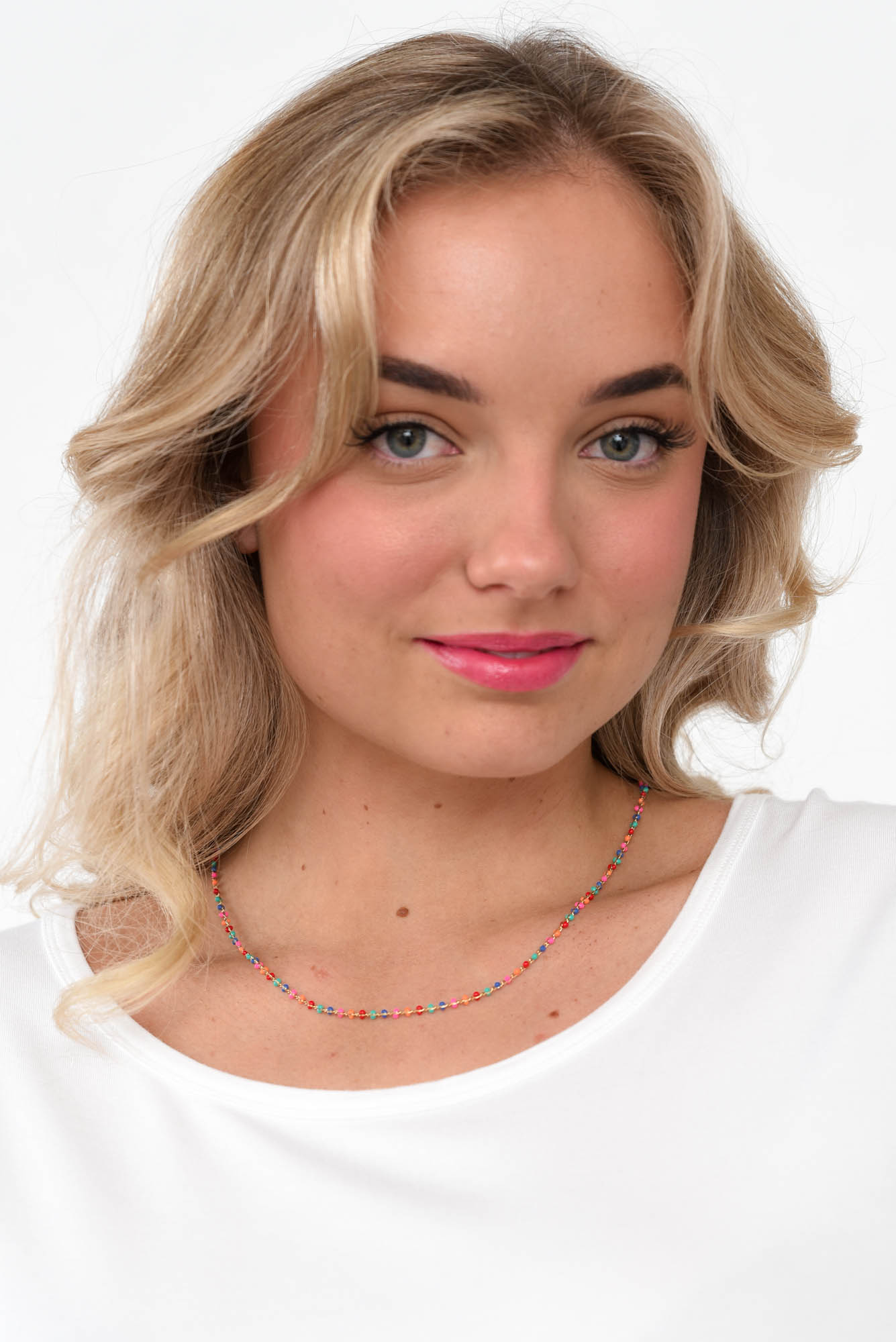 Ziva Multi Festive Beaded Necklace - Image 2
